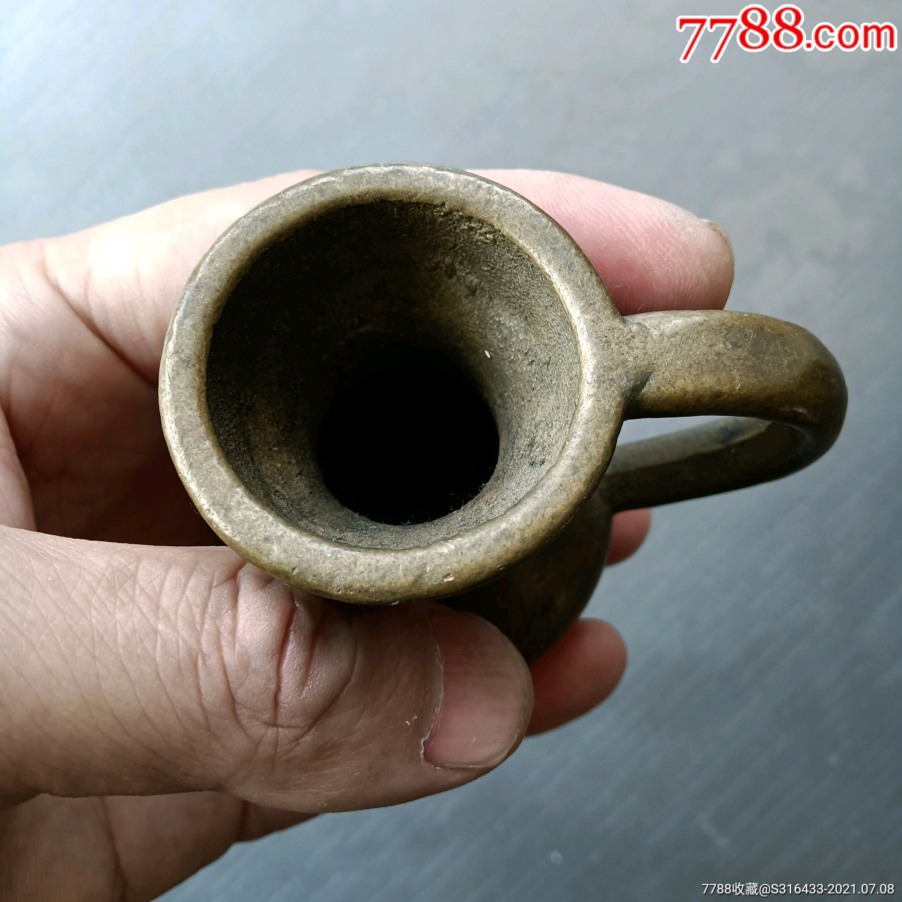 民国精品铜制文房水滴壶