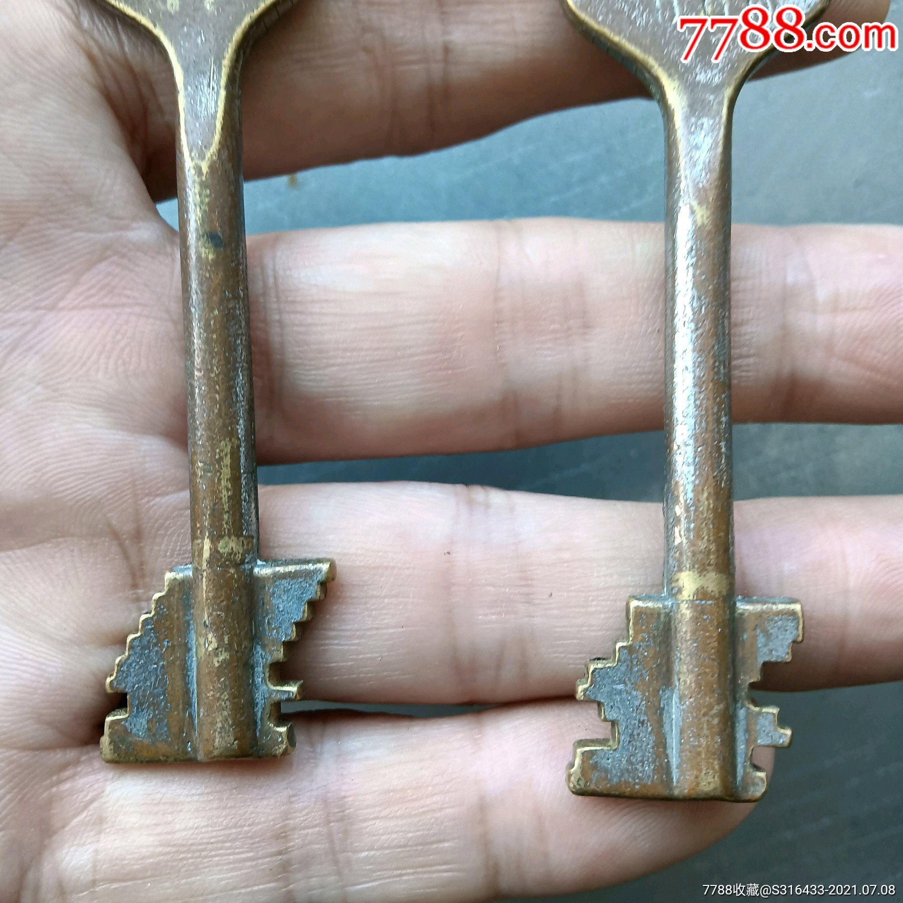 民国金库门钥匙一对