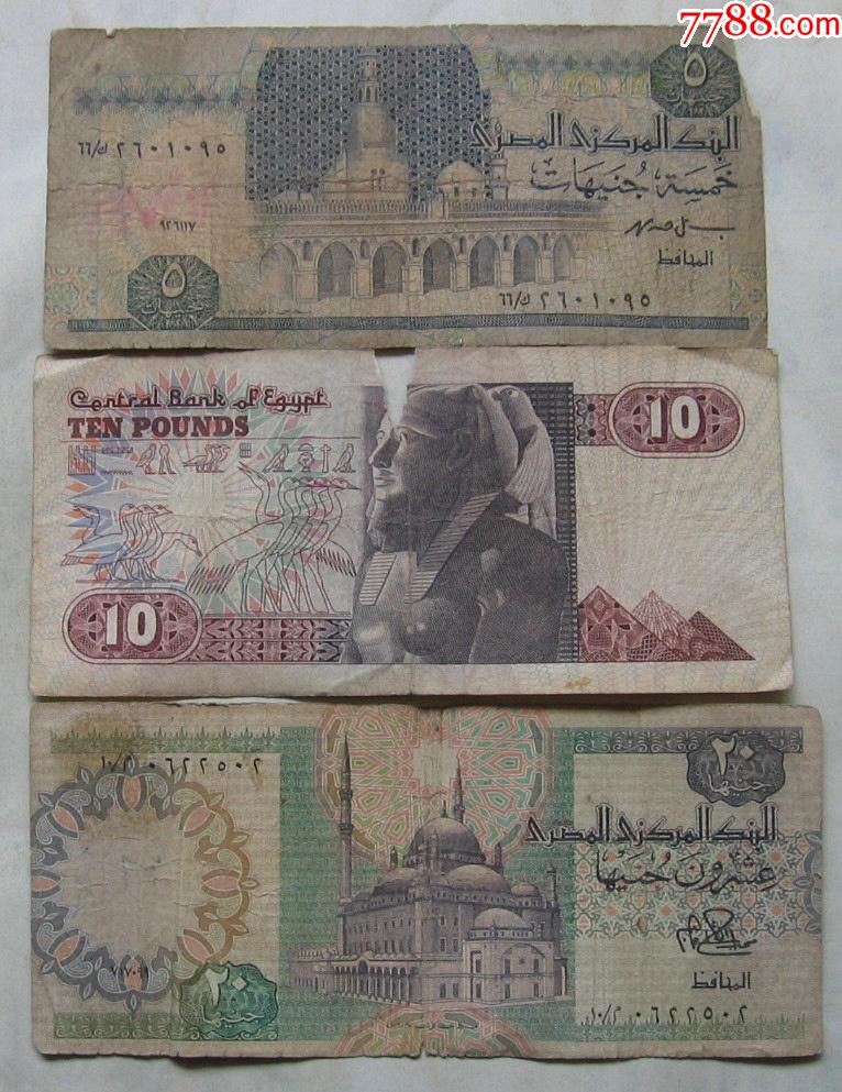 埃及纸币51020镑三种少见
