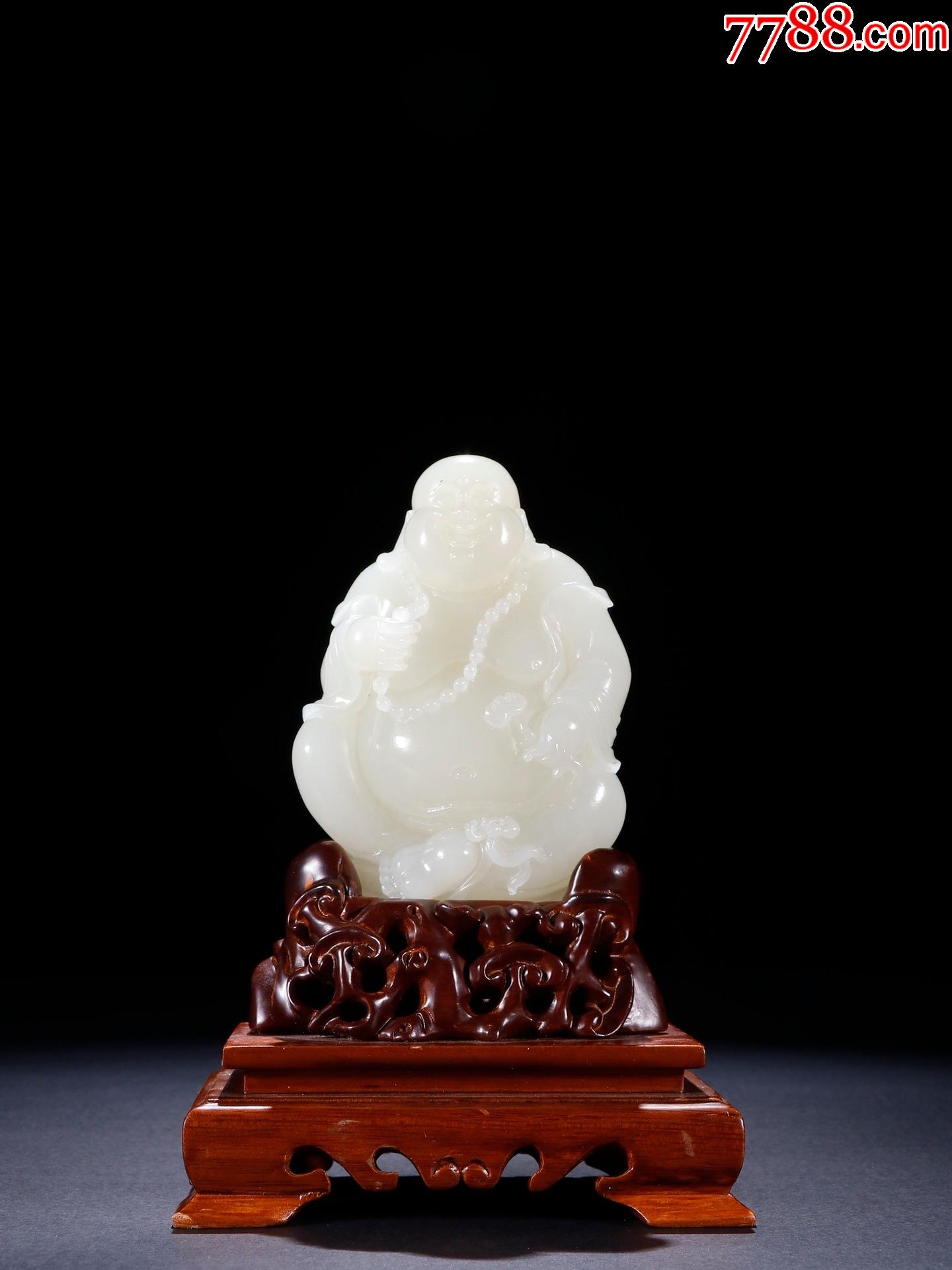 【和田玉弥勒佛摆件】