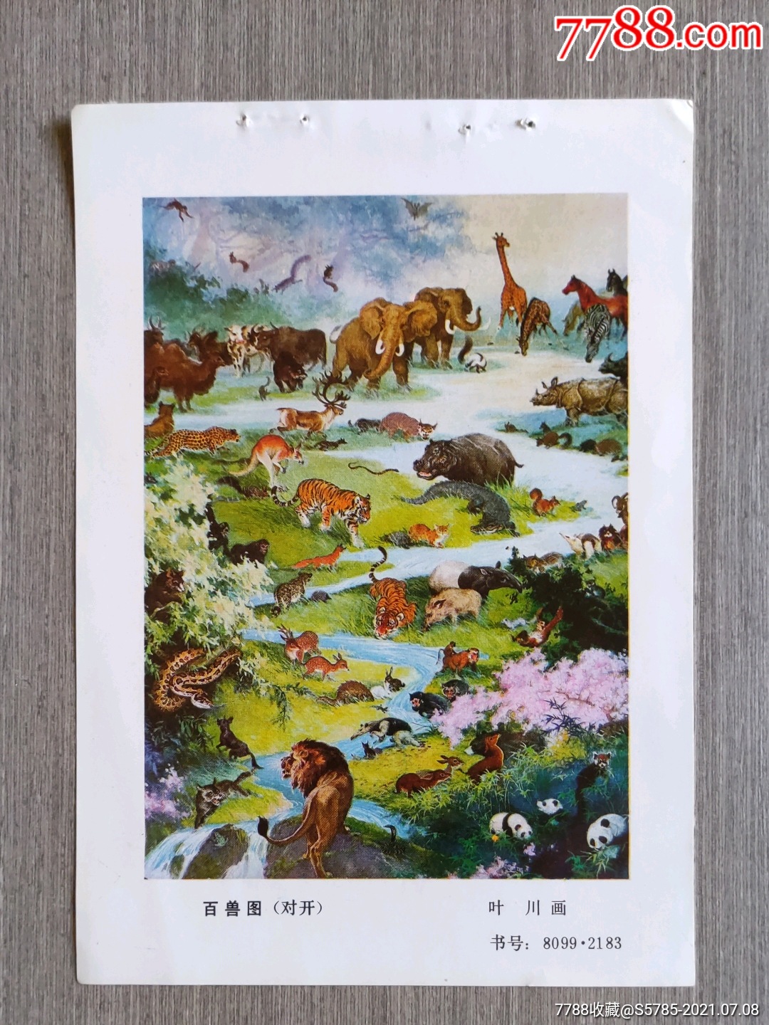 百兽图(有熊猫图)--叶川作