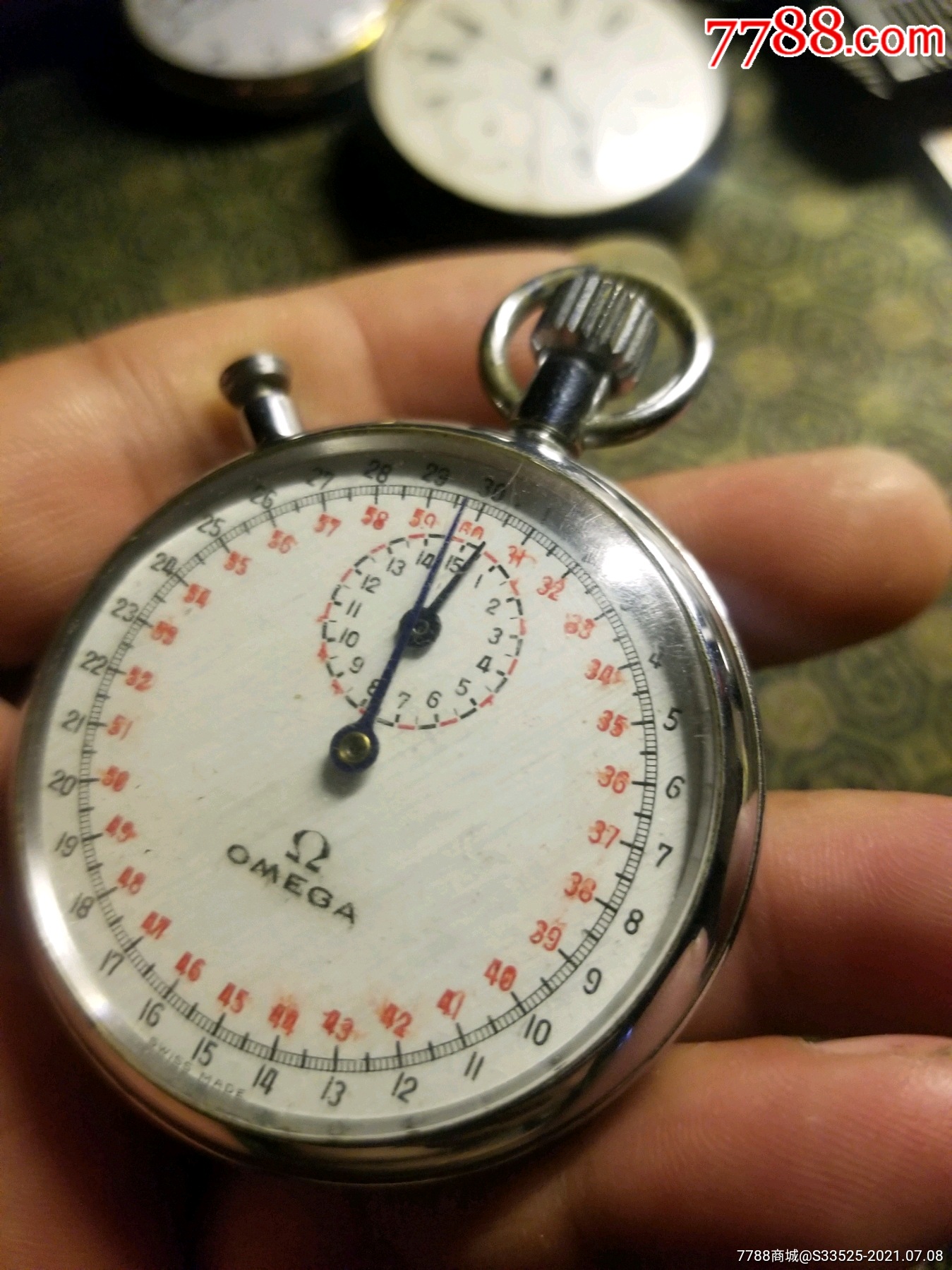 瑞士早期欧米茄计时秒表【古董表收藏】