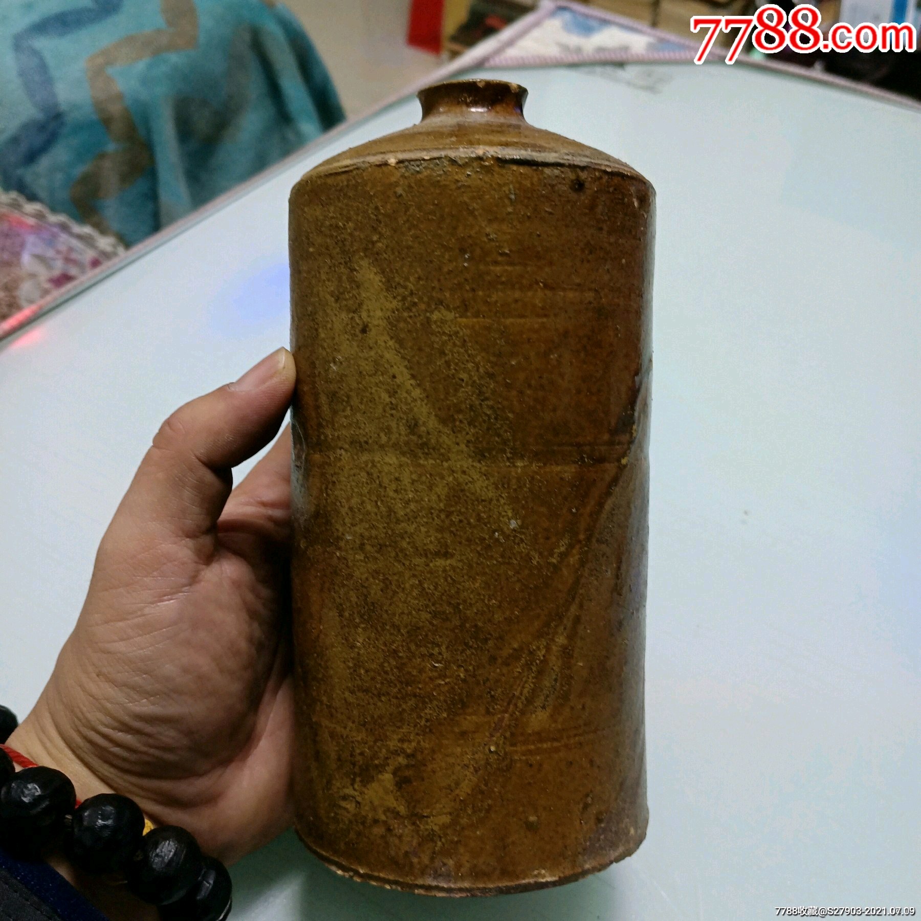 早期酱釉茅台酒瓶(土黄色少见)