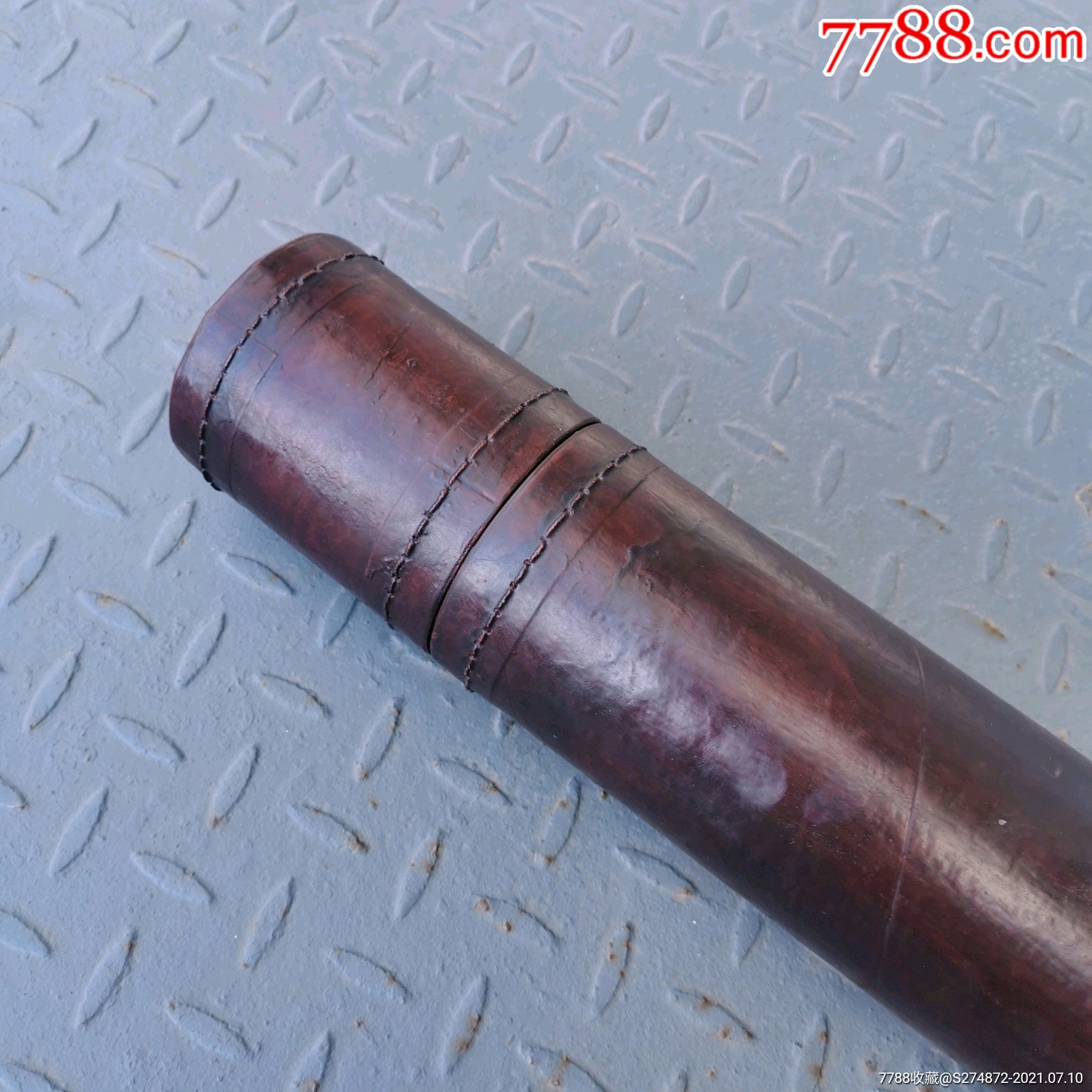 民国皮画筒装画的筒子