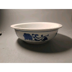 90年代左右,青花芙蓉饭盆,汤盆_青花瓷_专注寡妇二十年【7788瓷器】