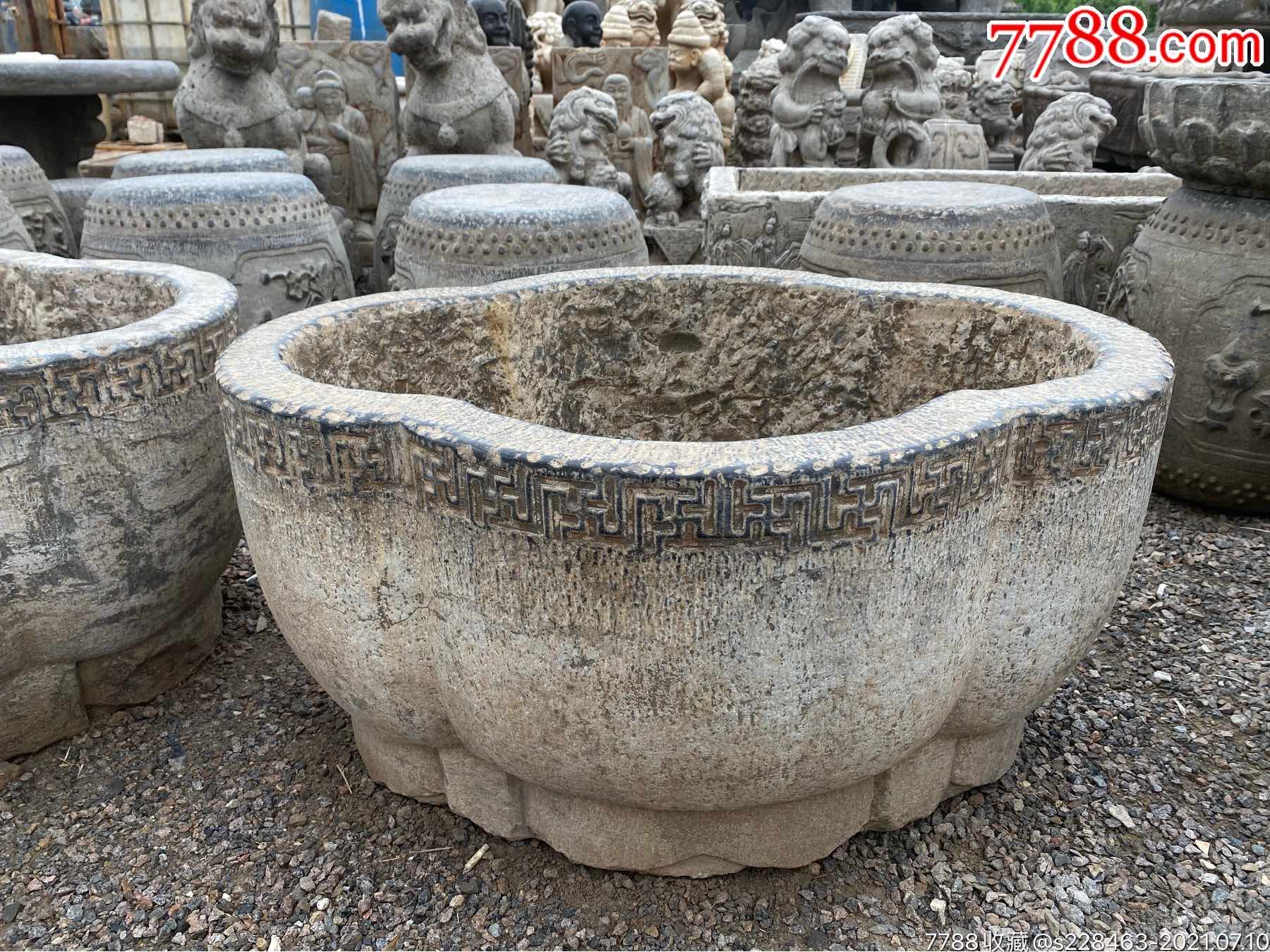 青石海棠石盆_价格3500元_第1张_7788收藏__收藏热线