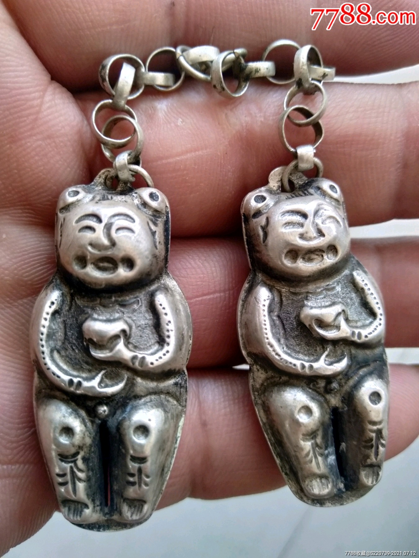 一对银娃娃,厚皮,挺重的,二手货看图下单售后不退不换