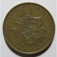 1975年巴士底狱版10法郎硬币一枚