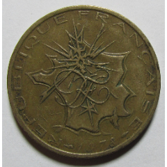 1978年巴士底狱版10法郎硬币一枚