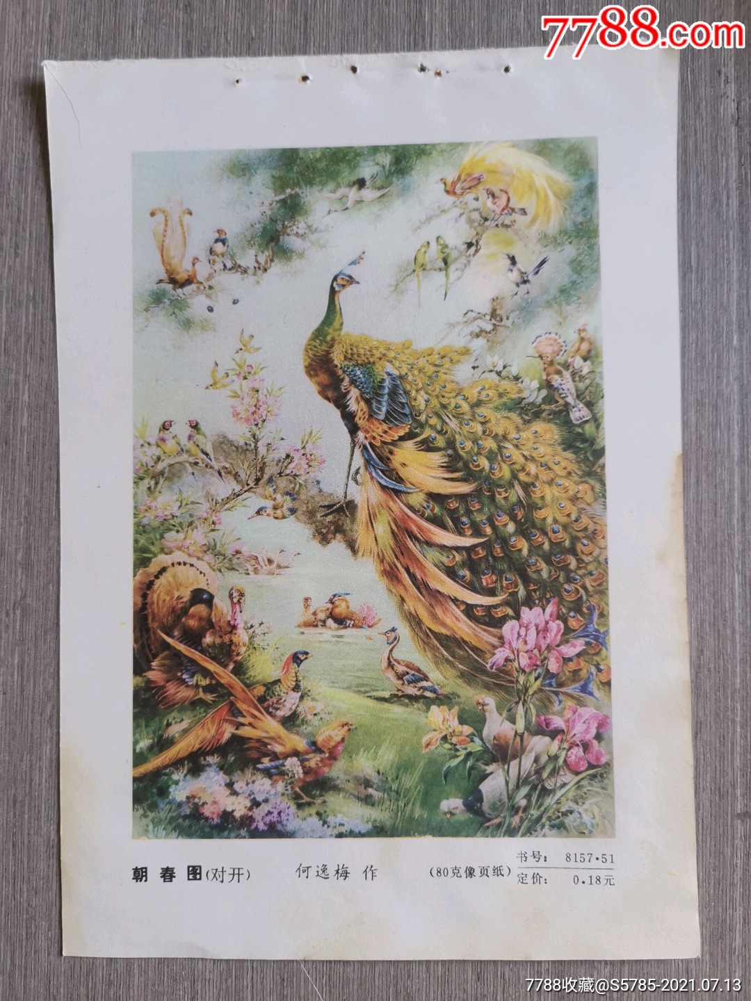 朝春图--何逸梅作