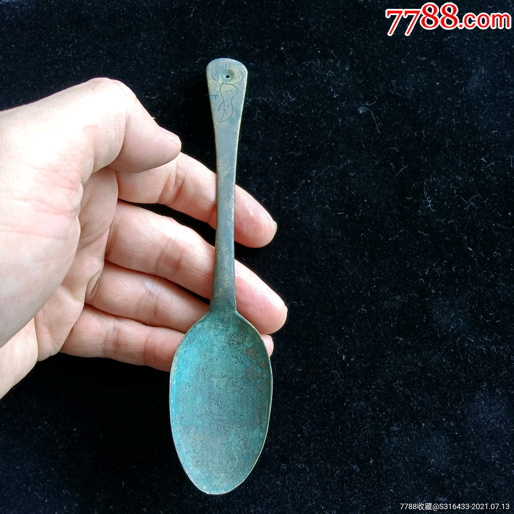 5品99清代紫铜铜勺￥1989.5品99清