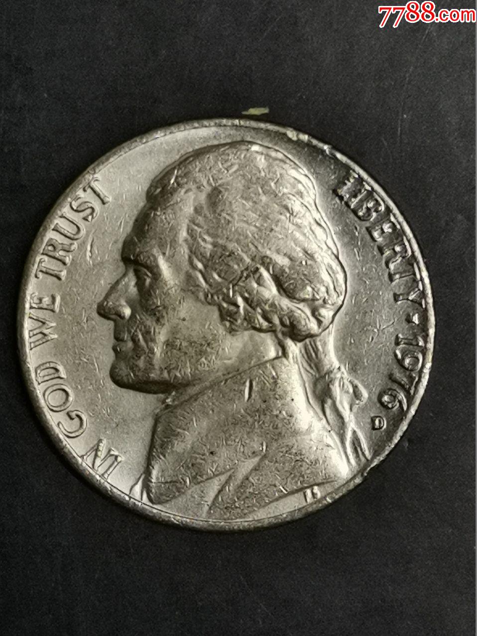 美国1976年5美分