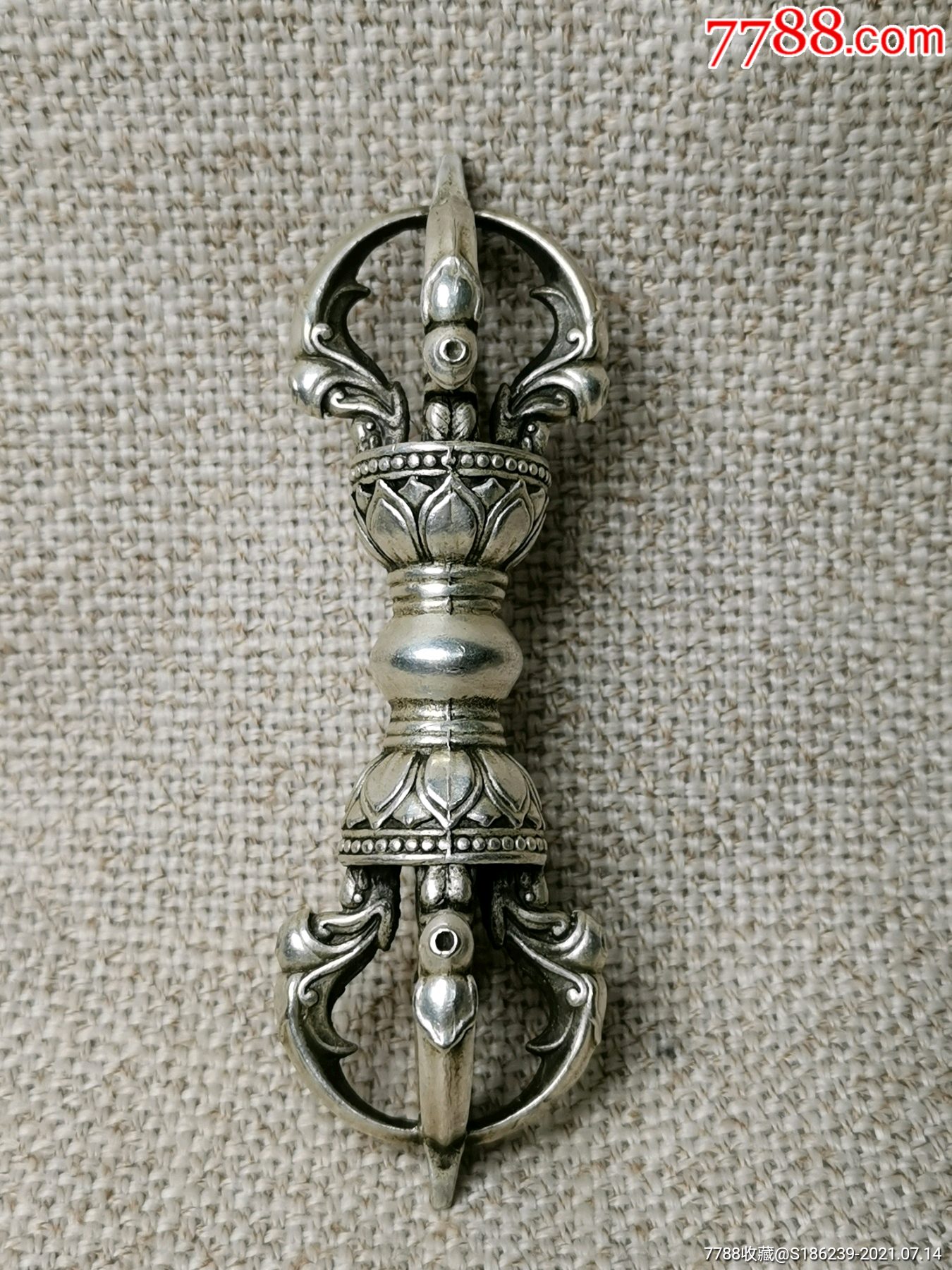 藏地传世金刚杵藏银质藏地传世金刚杵藏地传世金刚杵藏银质藏传法器藏