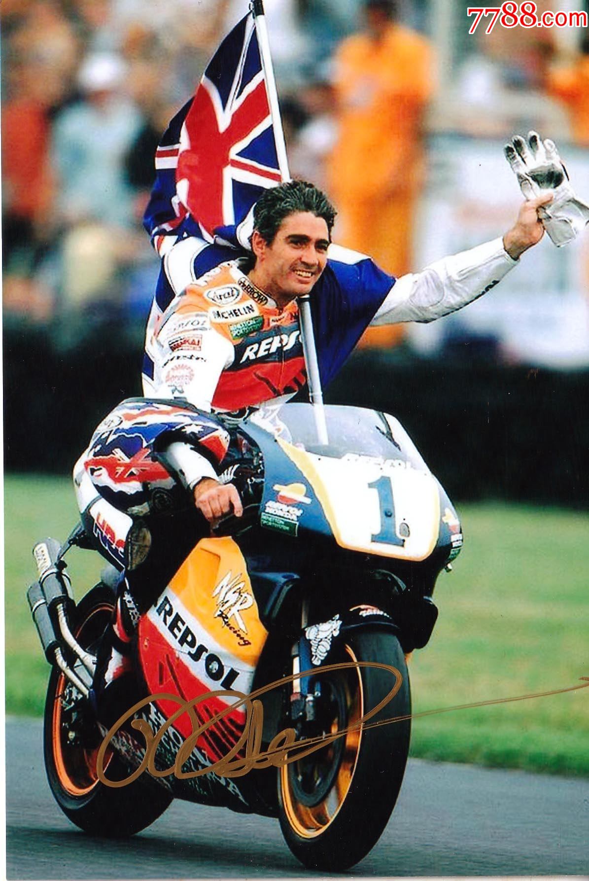 官方正品赛车迈克尔杜汉亲笔签名照送礼佳品生日礼物珍藏