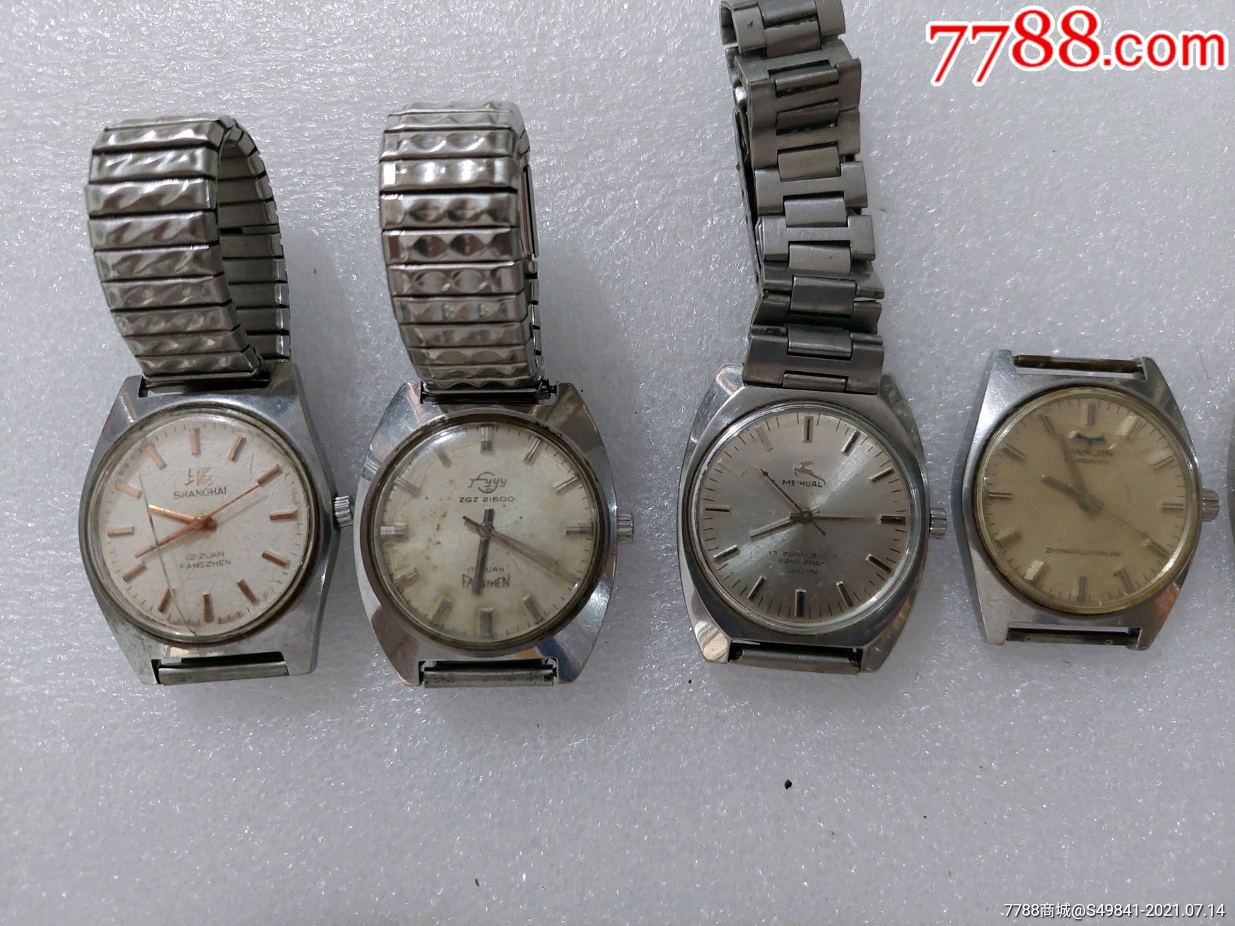 80年代老机械上弦手表16块