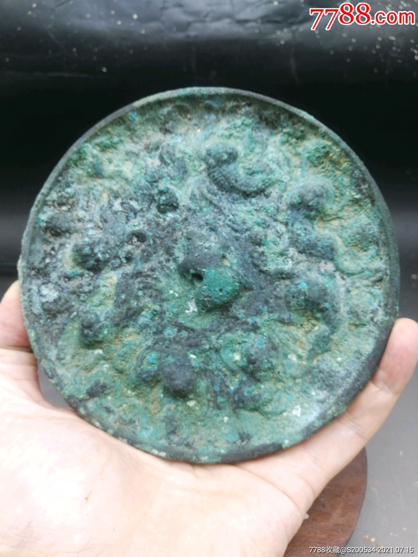 铜镜海兽葡萄镜古玩古董收藏礼品摆件辟邪升值一线收宋代海兽葡萄镜一