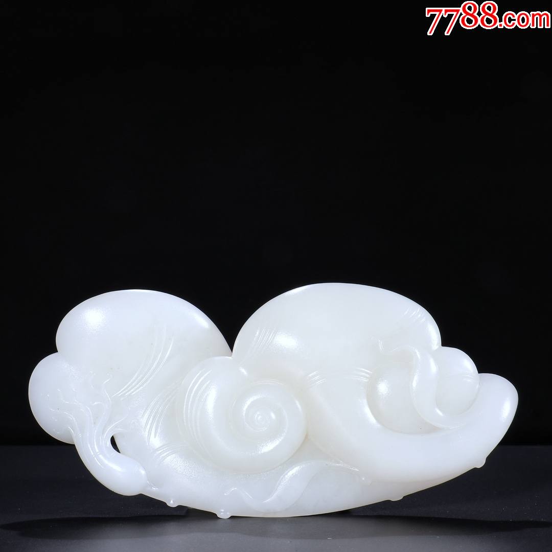 和田白玉籽料如意摆件