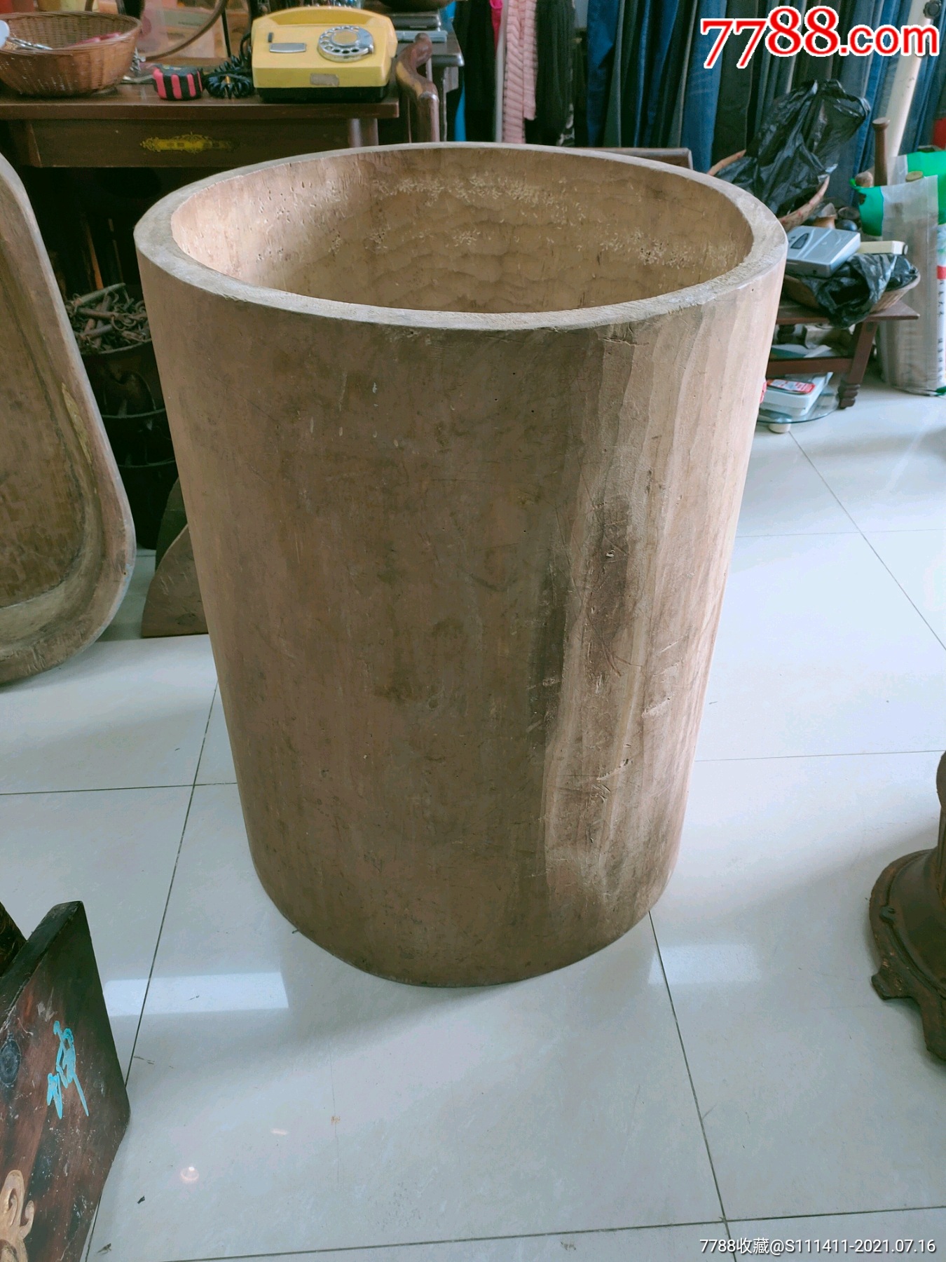 紫椴木实木大个米桶木桶米缸