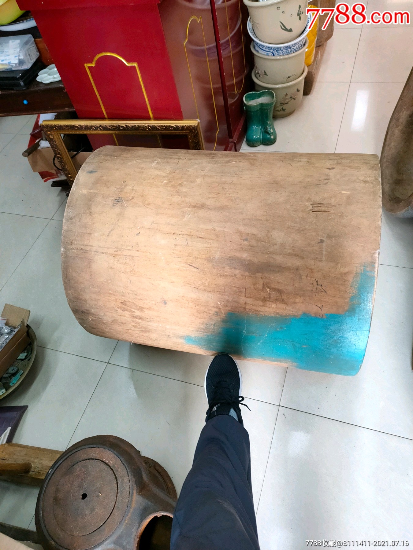 紫椴木实木大个米桶木桶米缸