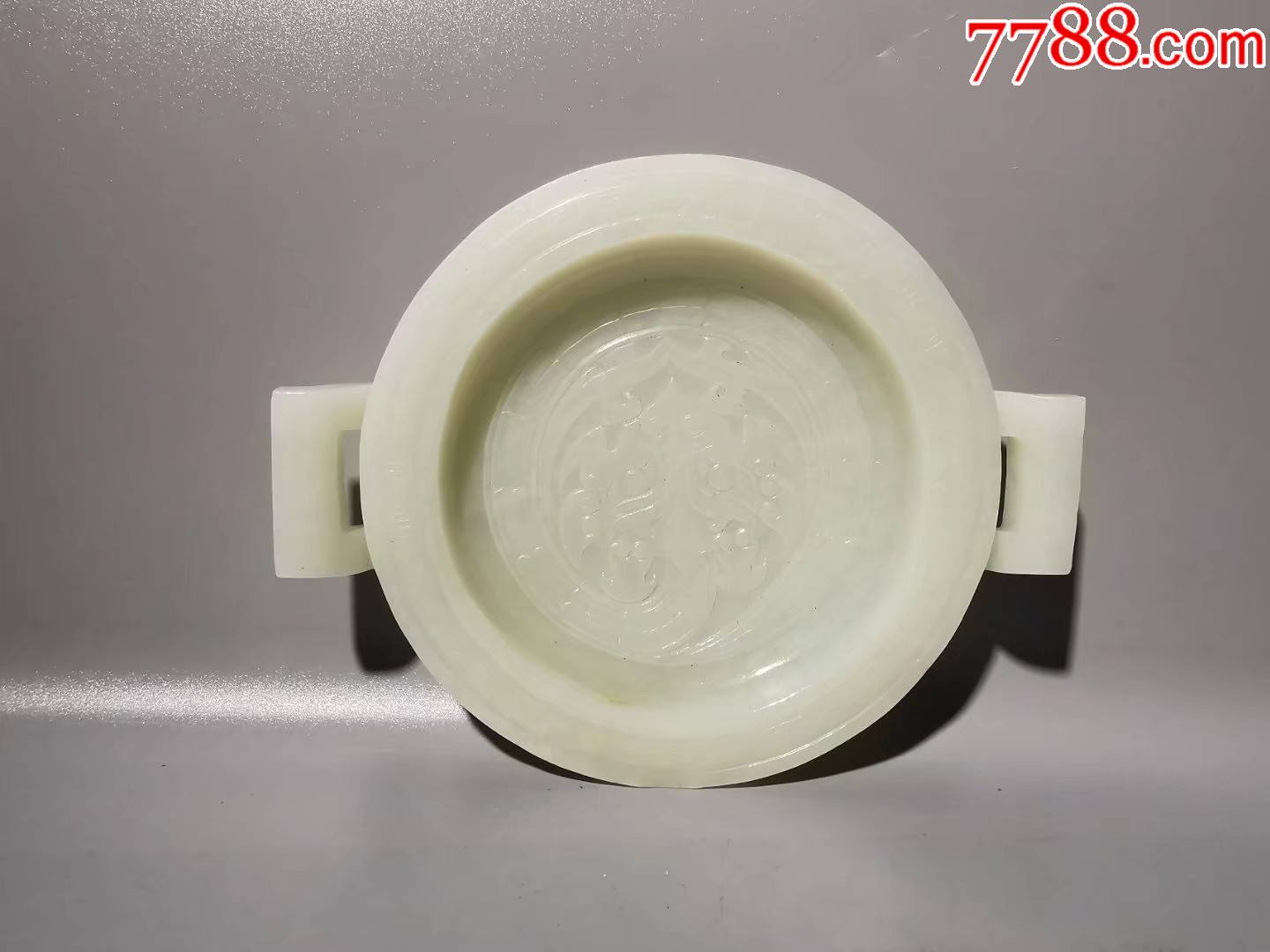 和田玉狩猎图盘子