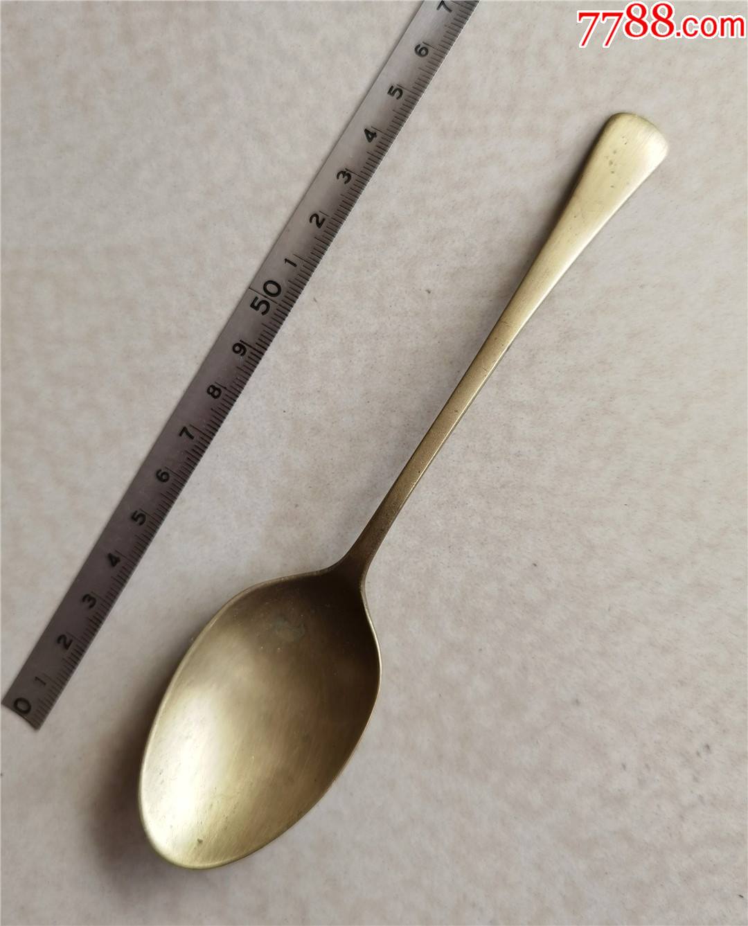 磨砺光滑的民国老铜勺子调羹一把2107