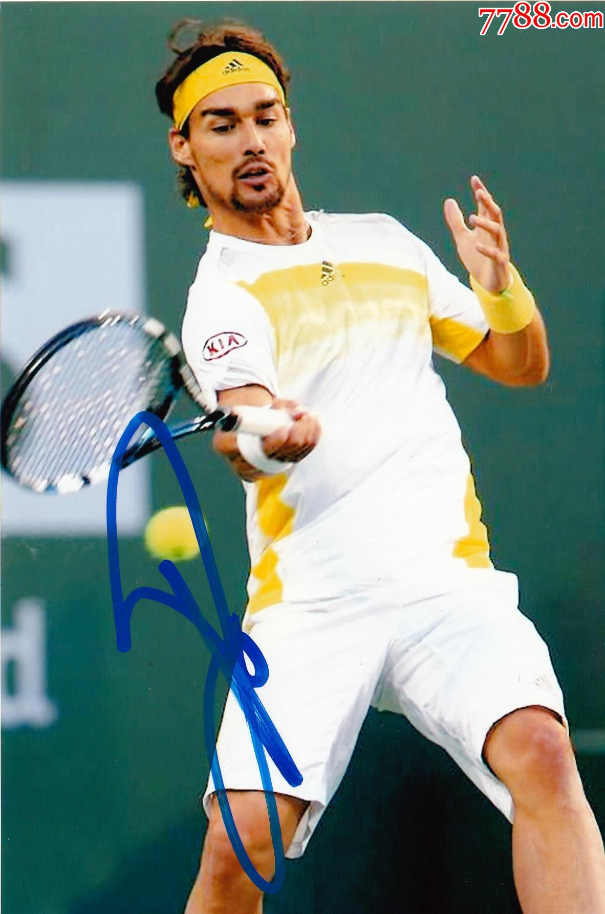 官方正品网球明星弗格尼尼亲笔签名照送礼佳品生日礼物珍藏