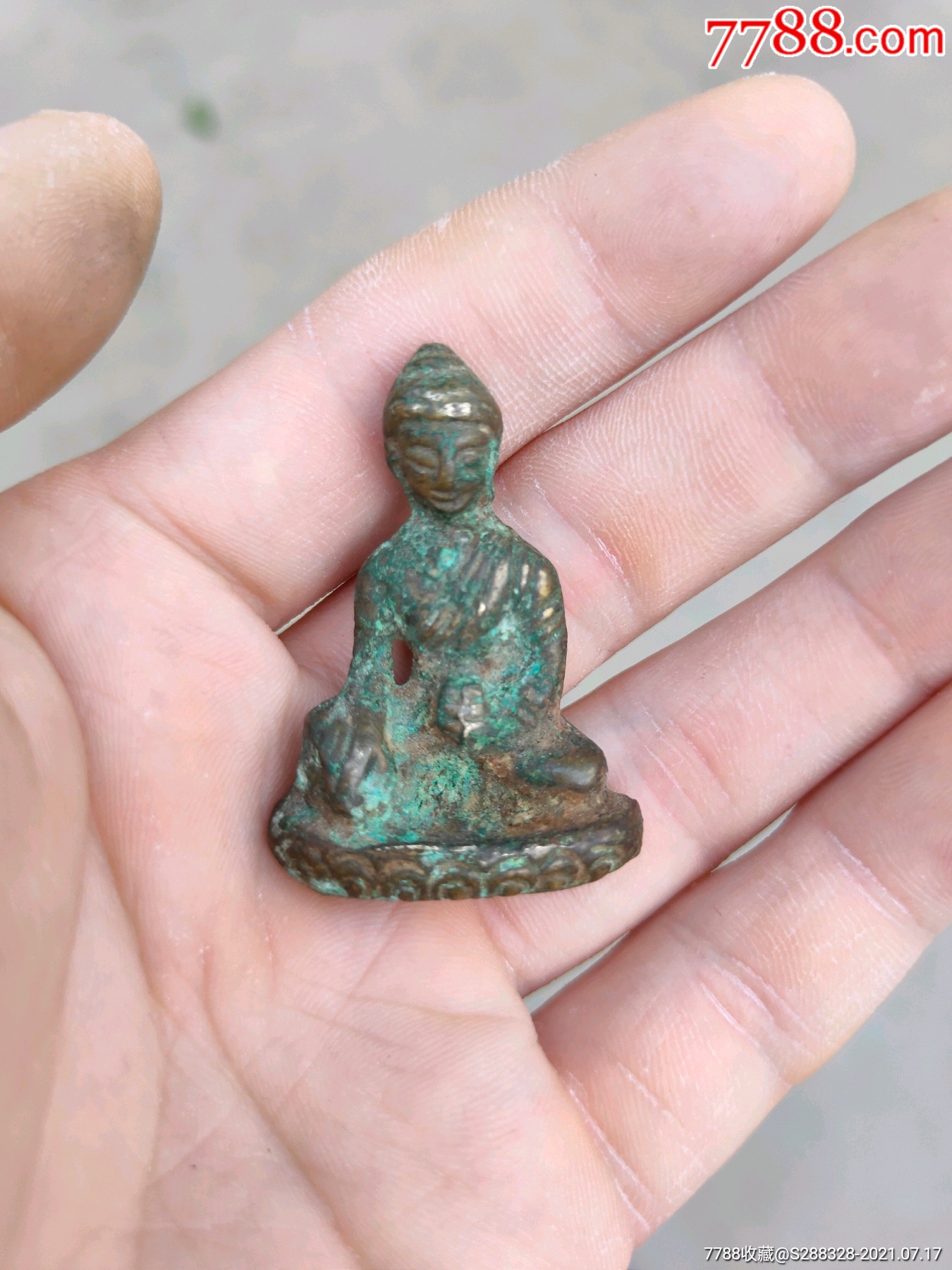 青铜明代早期释迦牟尼佛寸佛一尊