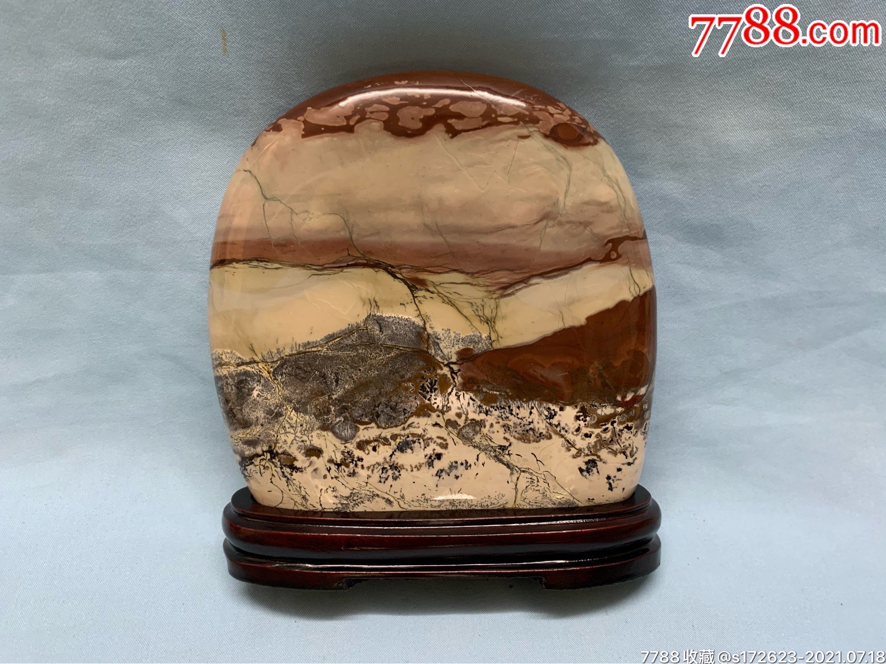 中华国画石032草花石广西柳州奇石精品