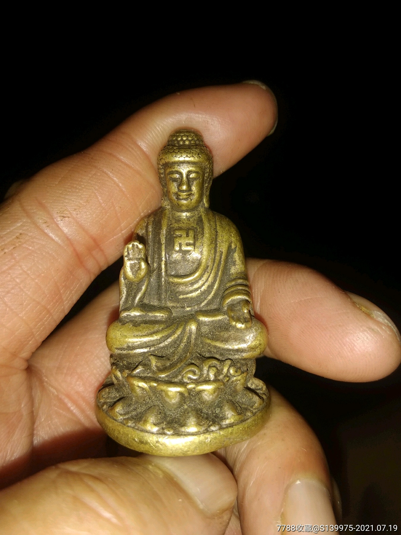 老铜护身佛-价格:260元-se81529360-铜像/铜佛像-零售-7788收藏__收藏