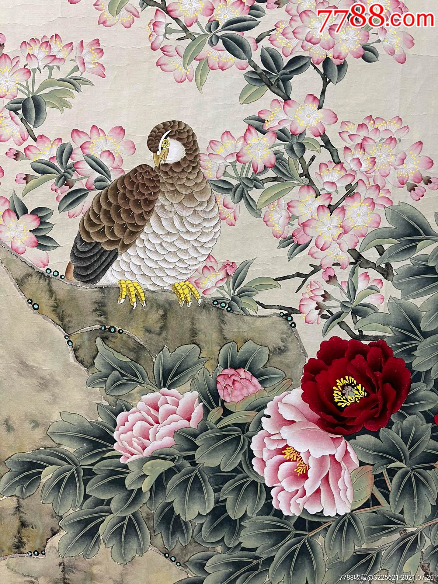 喻继高〈春满神州〉丈二_花鸟国画原作_第4张_7788铜器收藏