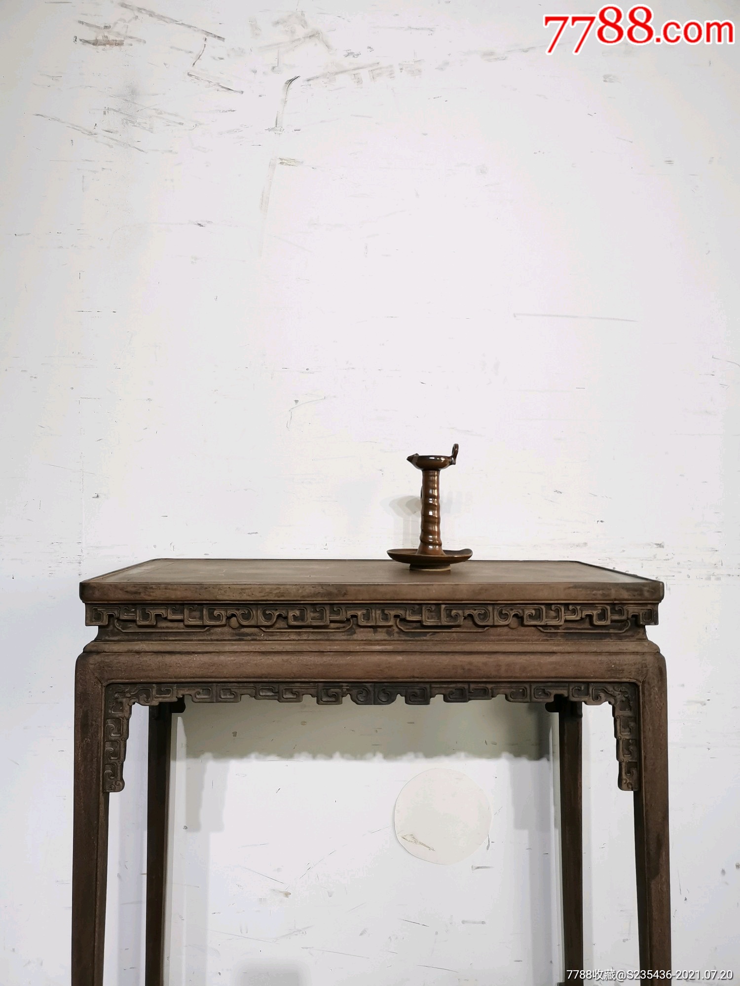 清代,楠木香几,造型秀美,老包浆浓郁!