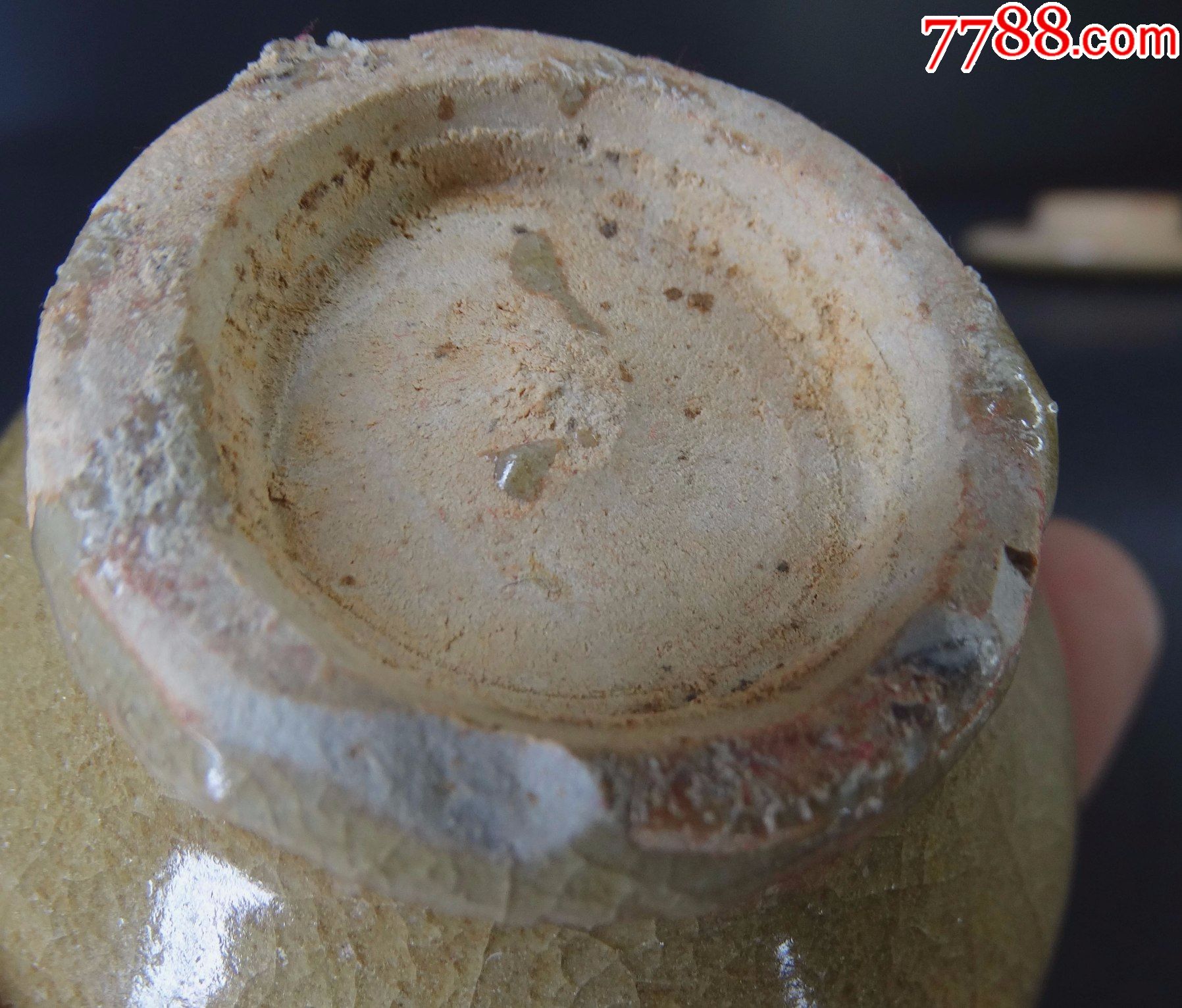 121-1古玩古董高古老窑陶器瓷器唐代宋代元代浙江窑口龙泉釉盖罐