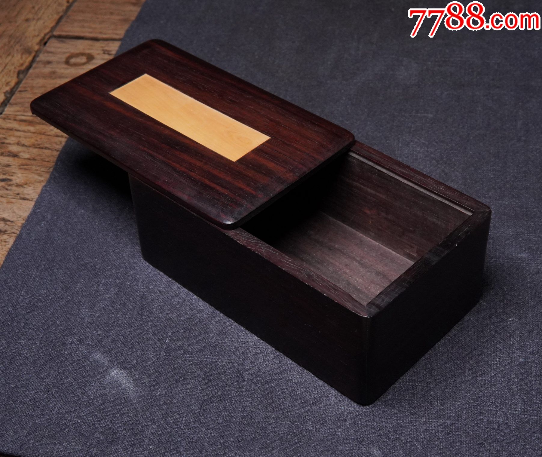 晚清民国红木印章盒文房酸枝木老抽盒精品木盒