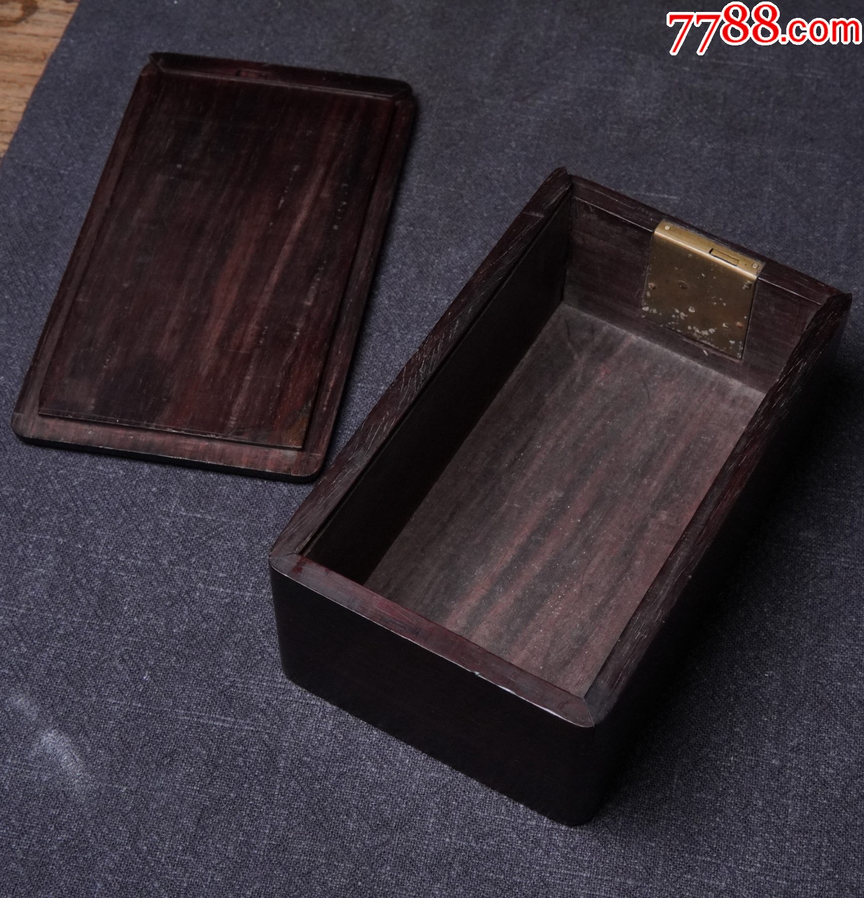 晚清民国红木印章盒文房酸枝木老抽盒精品木盒