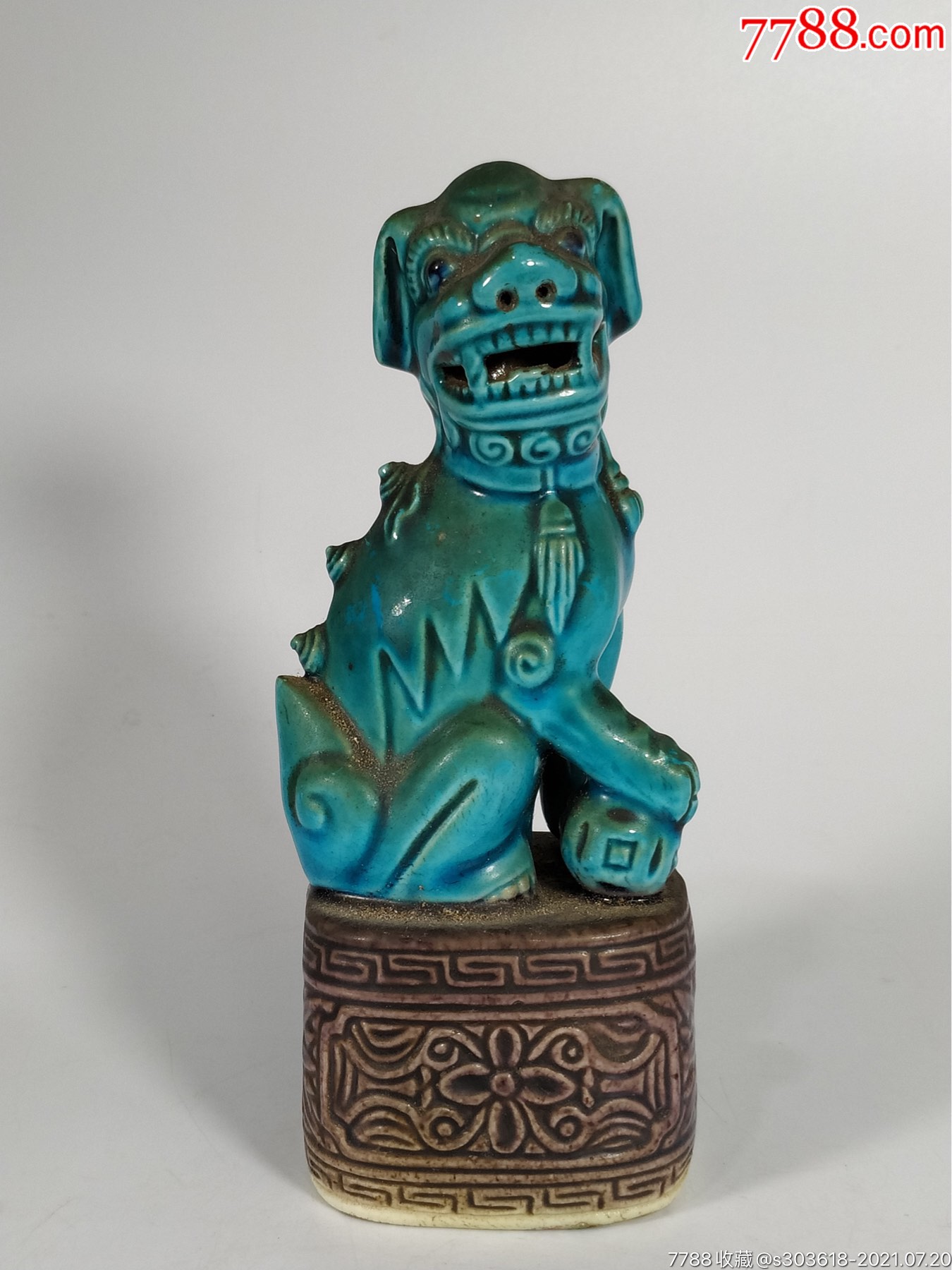 民国宝石蓝狮子