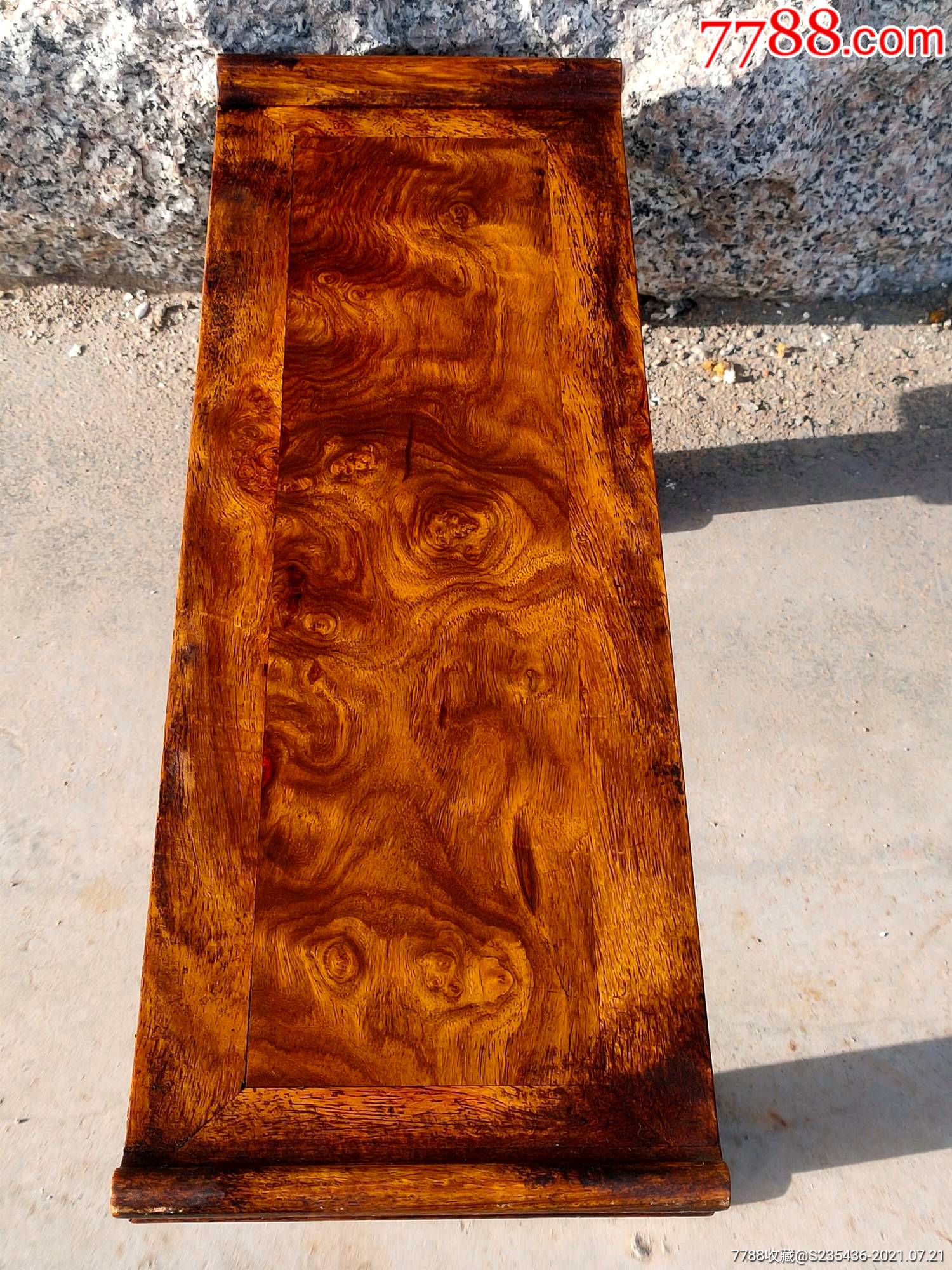 民国后期黄花梨影子木炕桌灯桌,鬼脸清昕漂亮,全品正常使用