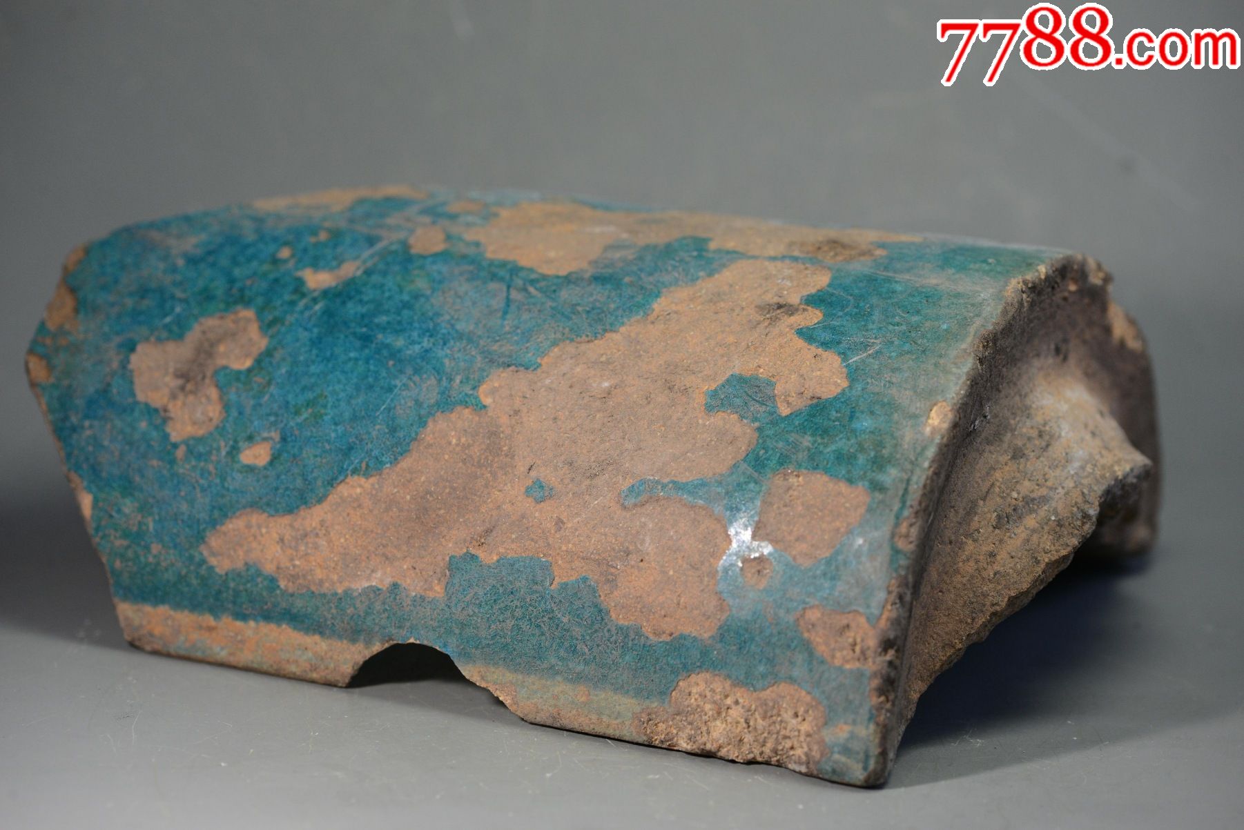 唐宋北宋孔雀蓝琉璃瓦博物馆科研教学考古发掘19514厘米