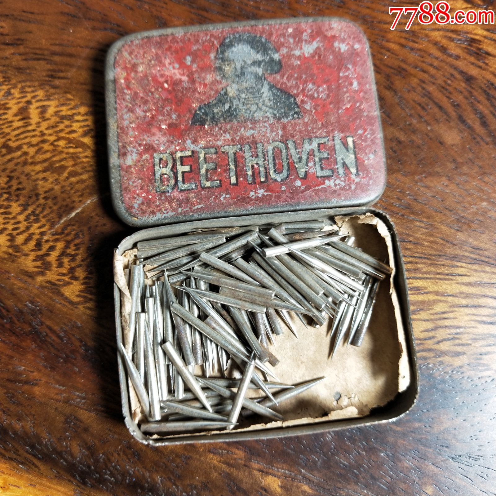 日本进口老式留声机78转唱机用钢针唱针一盒