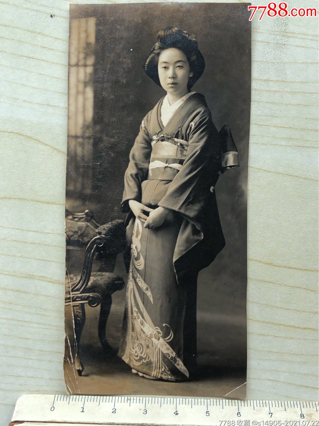 民国时期日本和服美女原版老照片