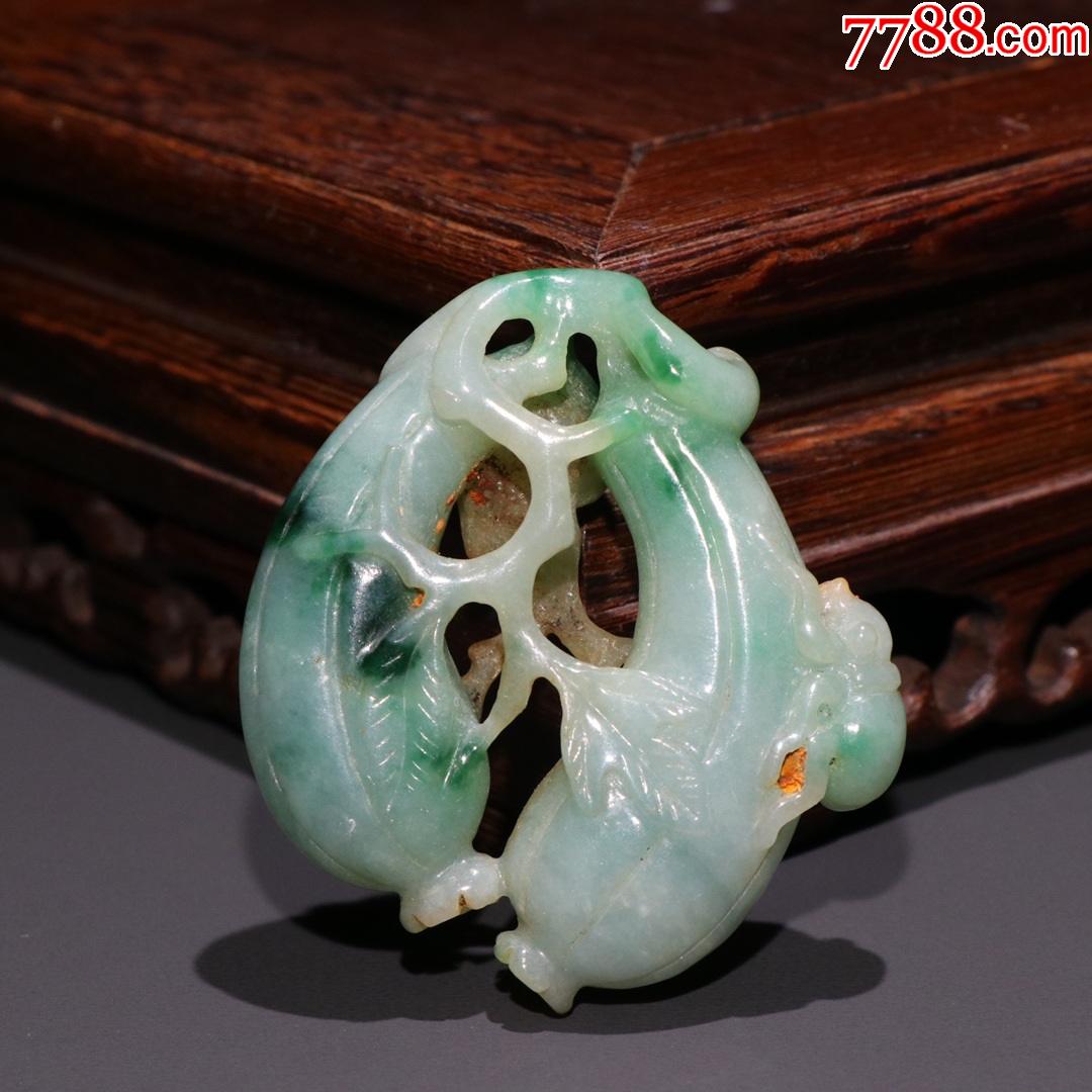 翡翠福瓜雕件