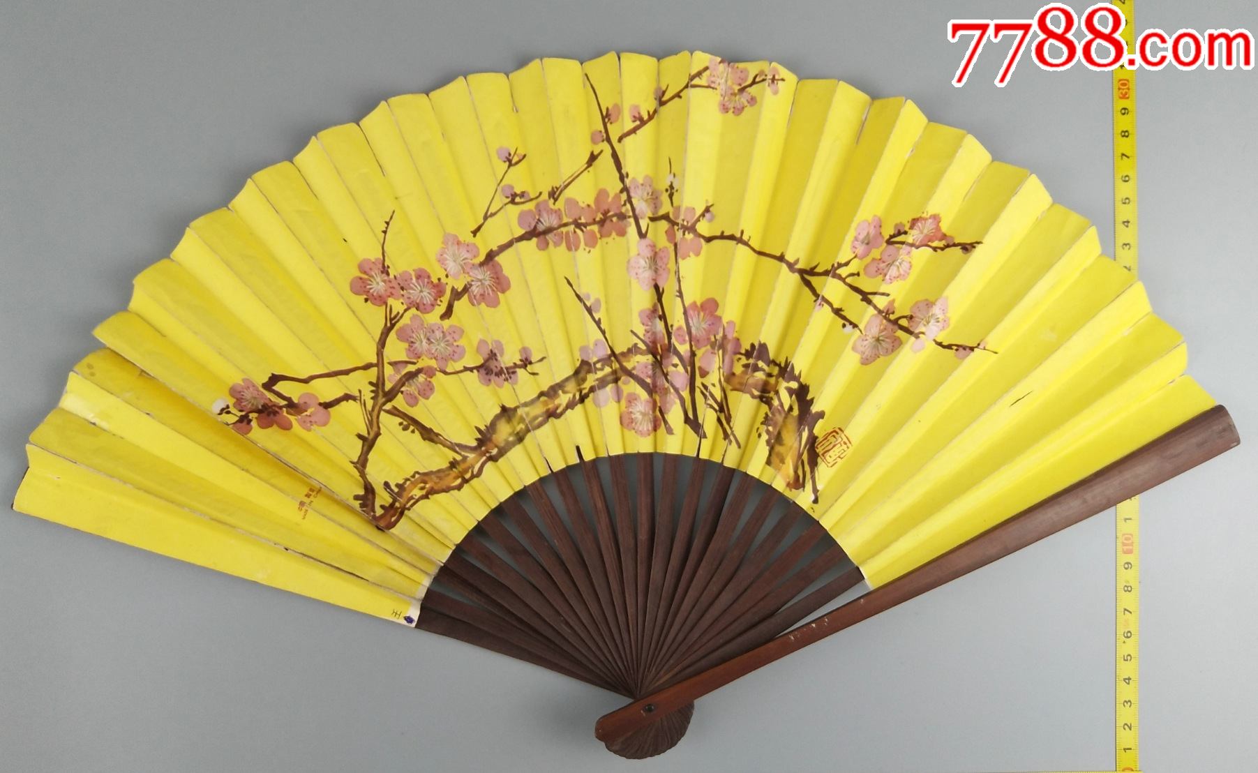 画梅花纸扇_折扇/纸扇_程饶金【7788收藏__收藏热线】