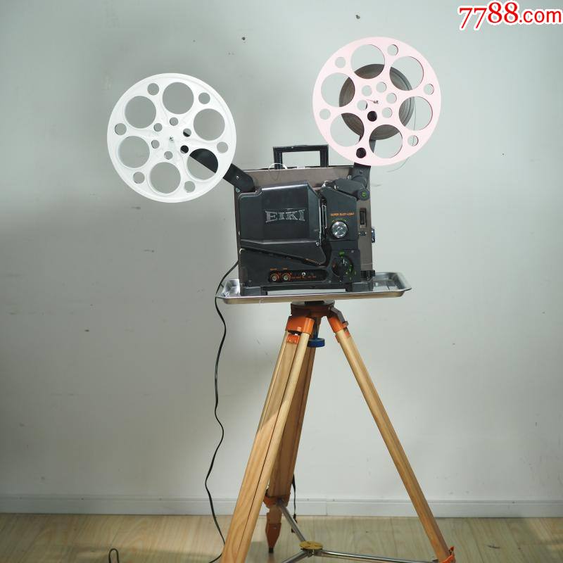 80年代怀旧古董老电影机爱其eiki槽式机16毫米mm胶片放映机功能ok