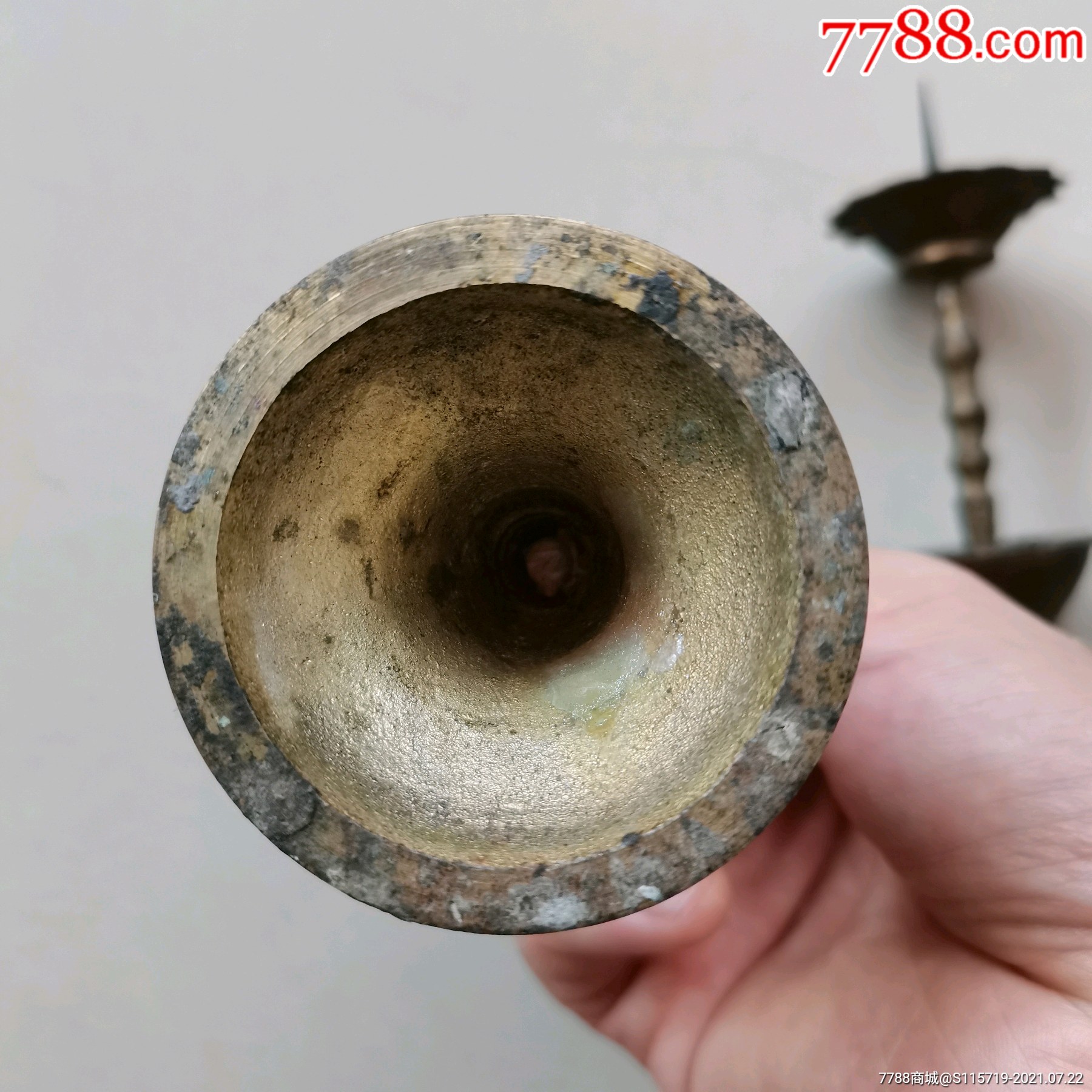 铜烛台灯台铜用具民俗老物件文玩杂项