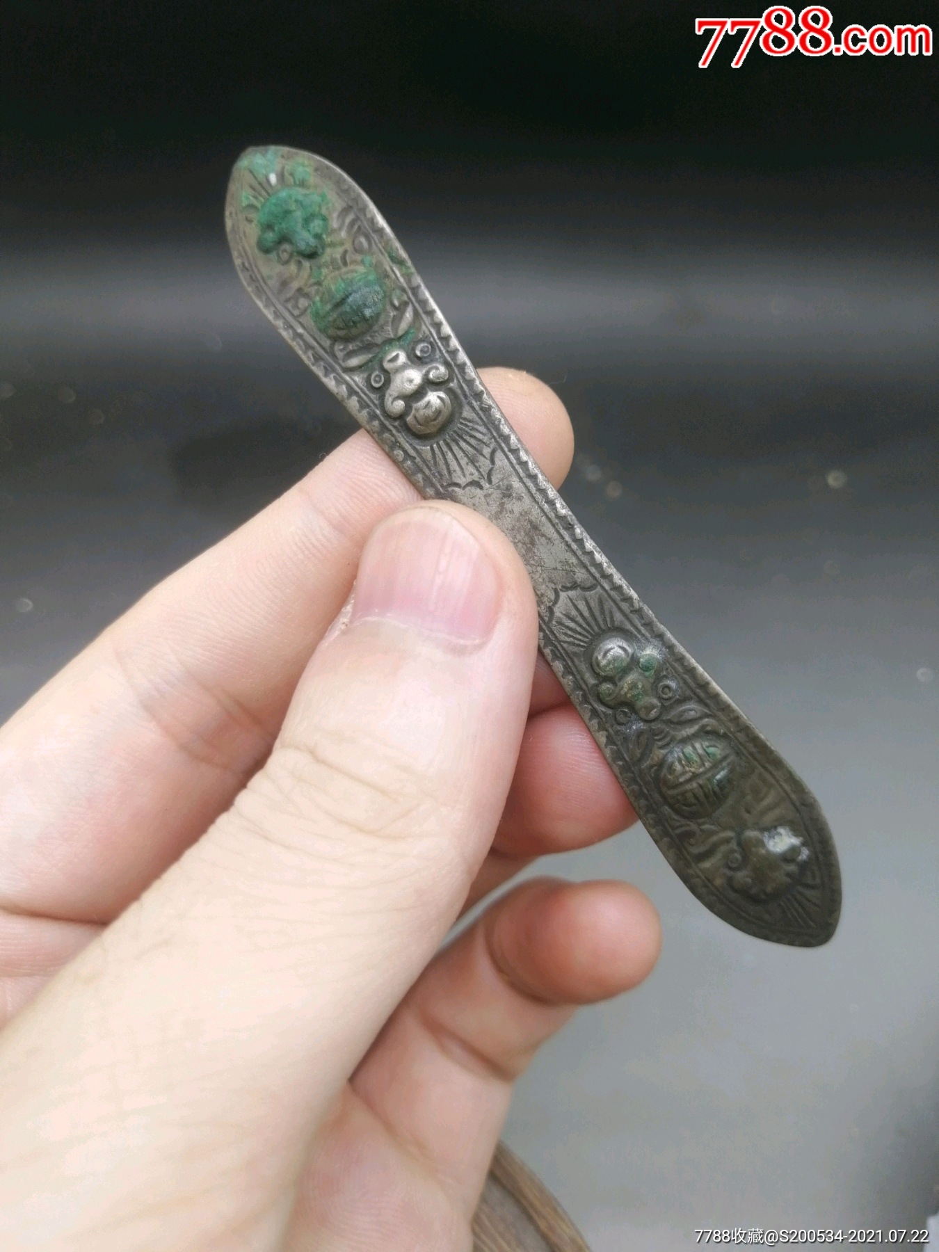 银簪子银首饰家传银器老簪子银器杂件古玩收藏古董礼品家传清代福寿纹