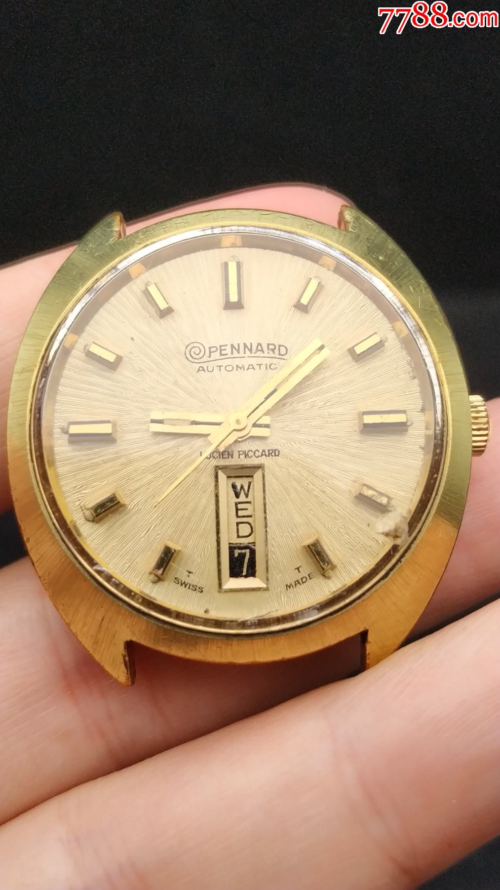 lucien卢森皮卡男士包金自动表_价格1200元【首席怀表手表店】_第1张