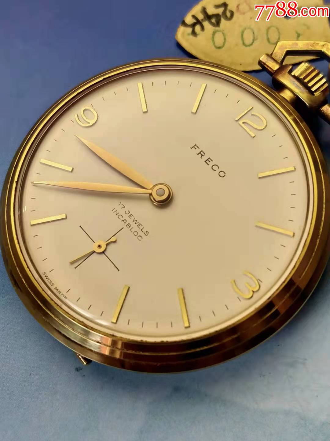原装正品瑞士古董弗瑞克包金怀表