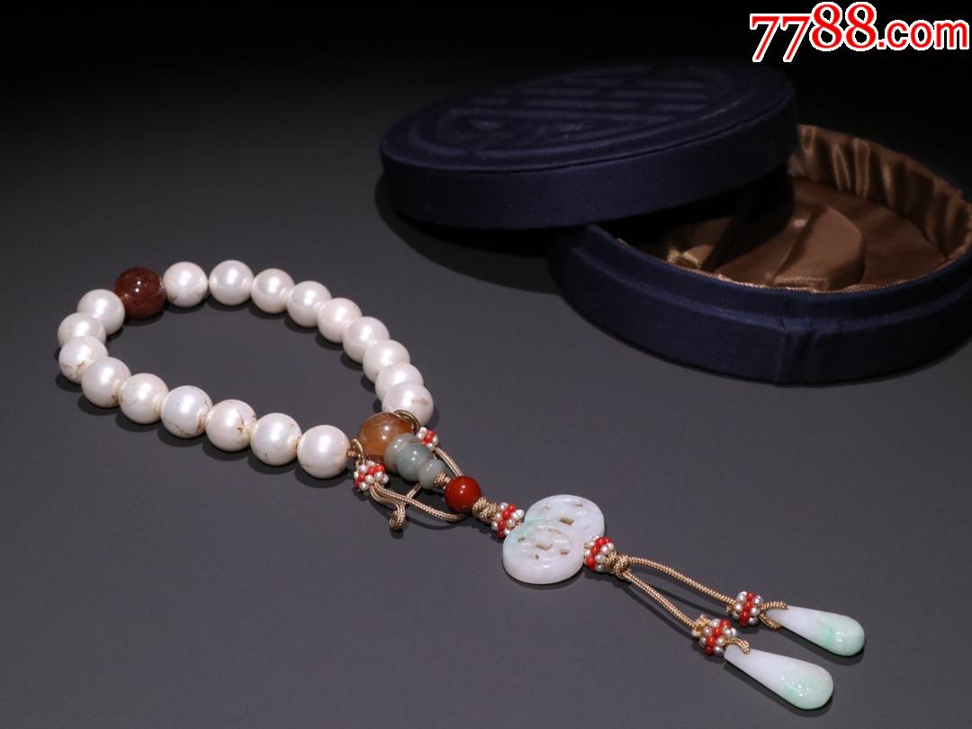 清代珍珠十八子手持_玛瑙/宝石手串_第1张_7788瓷器