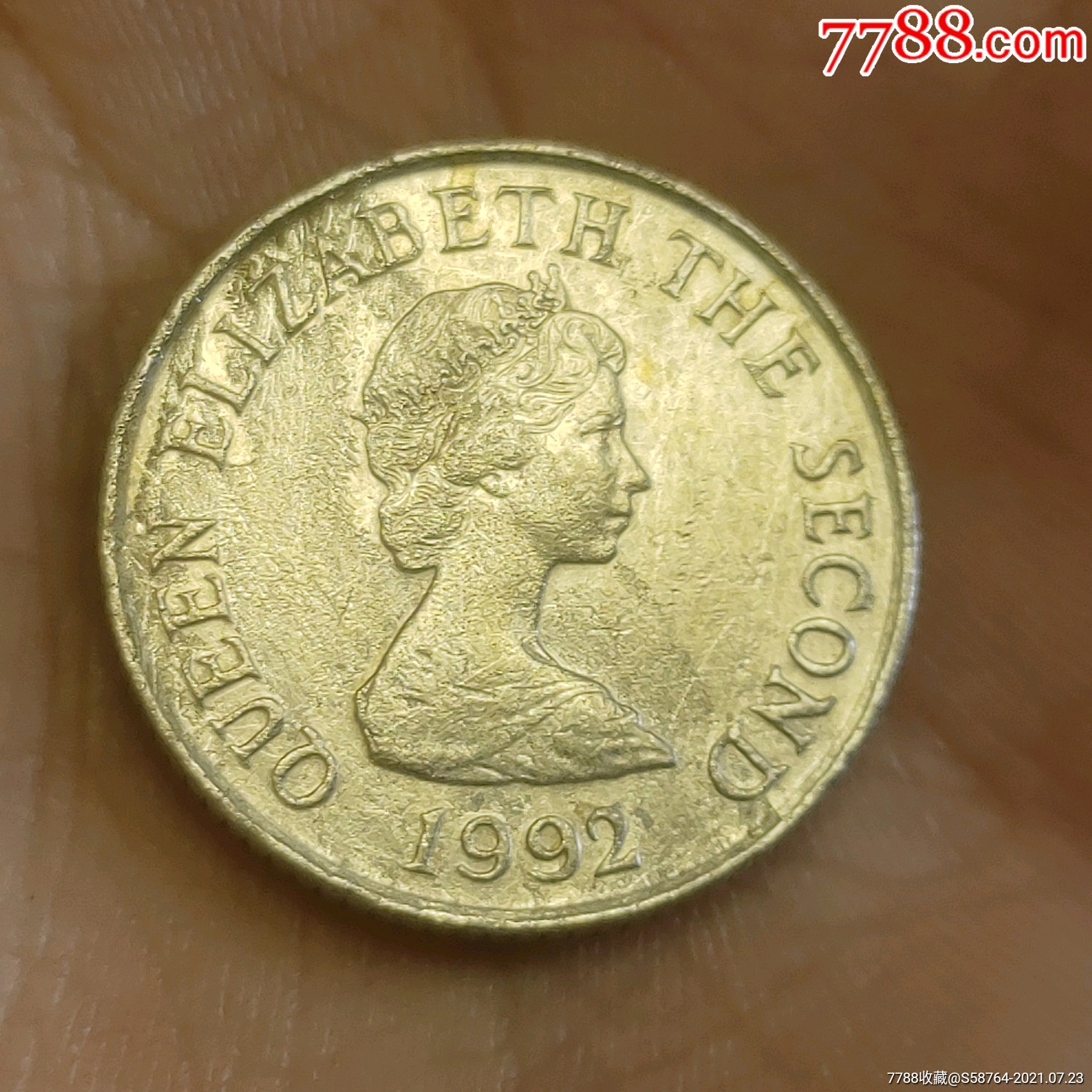 泽西岛1992年10便士