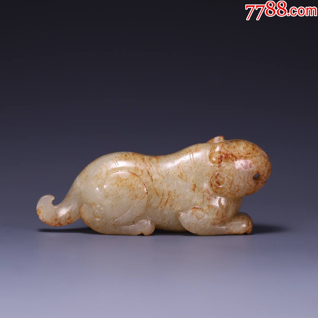 和田玉籽料玉虎