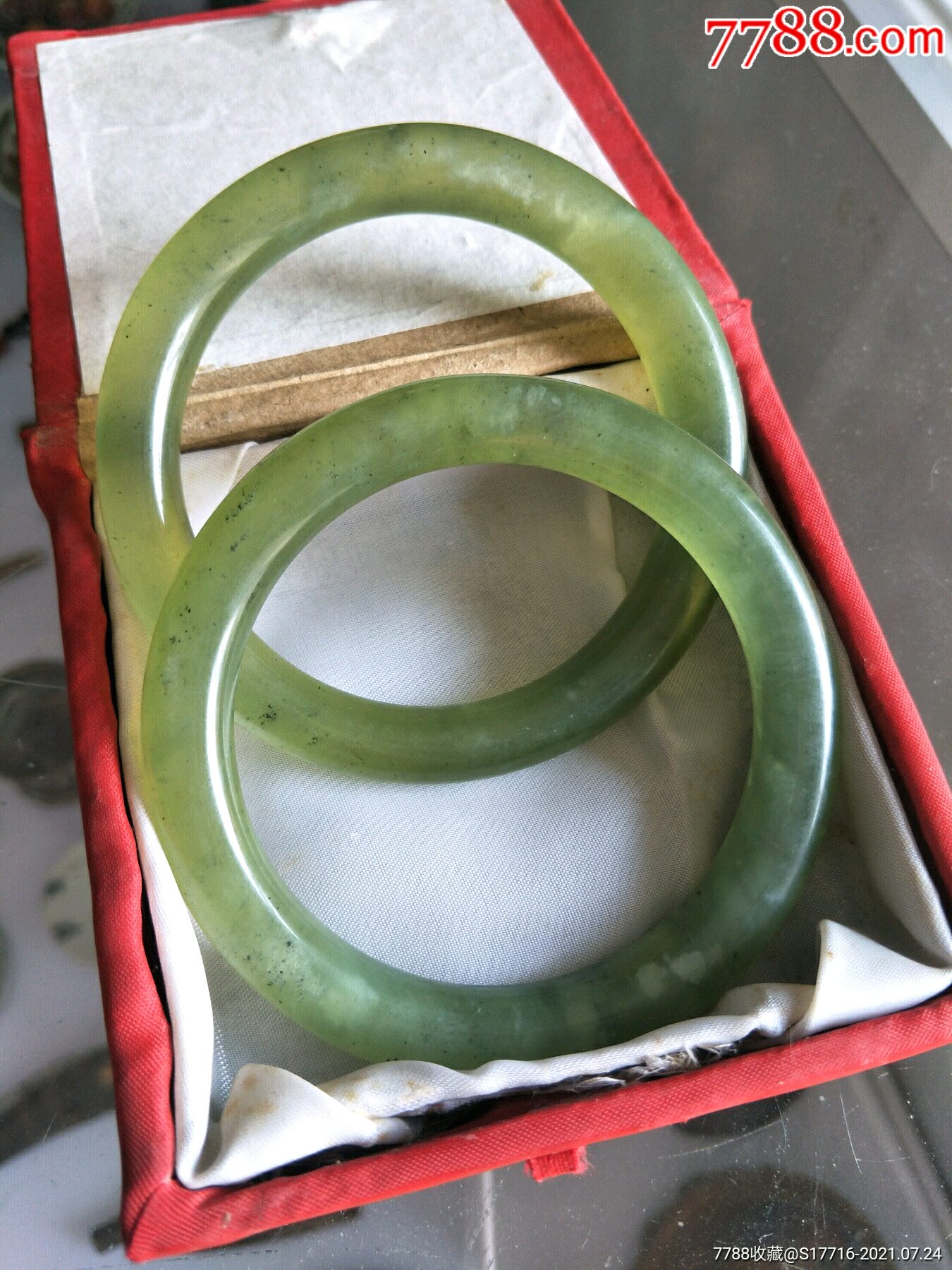 老手镯一对_岫岩玉_第2张_7788钟表收藏